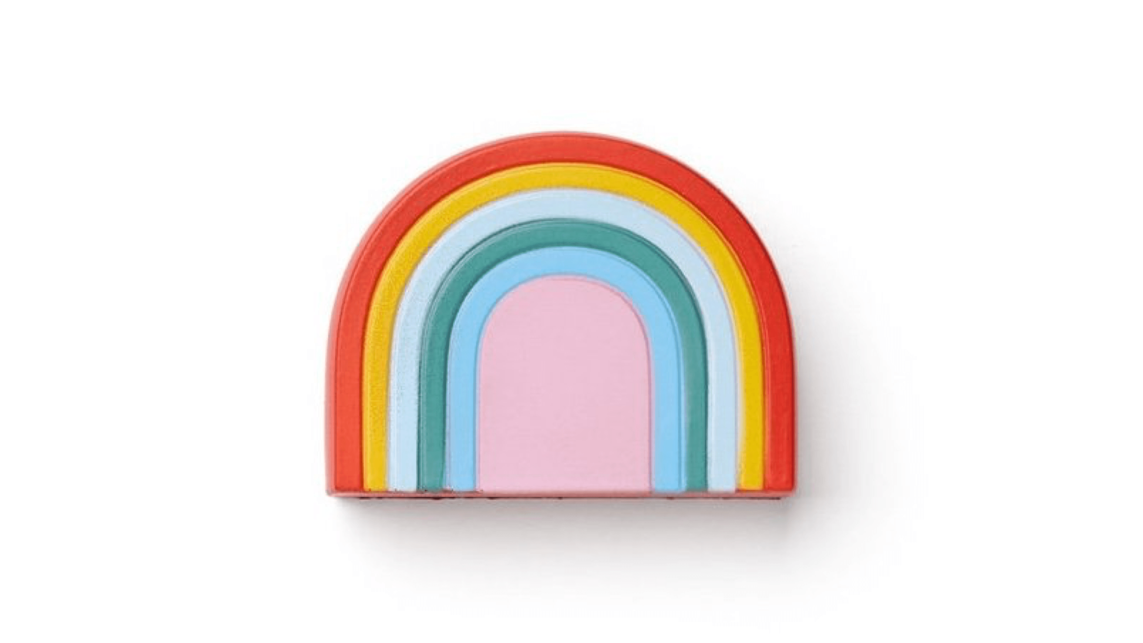 rainbow shaped stress ball 