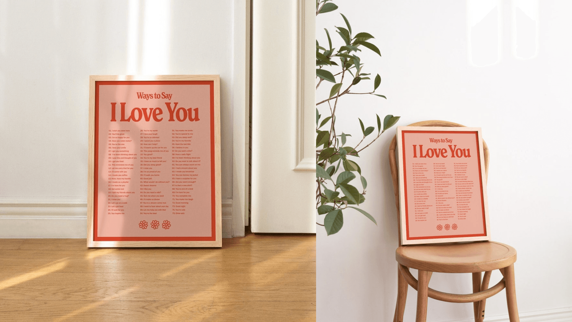 'I Love You' Print Last Minute Valentines Day Gifts