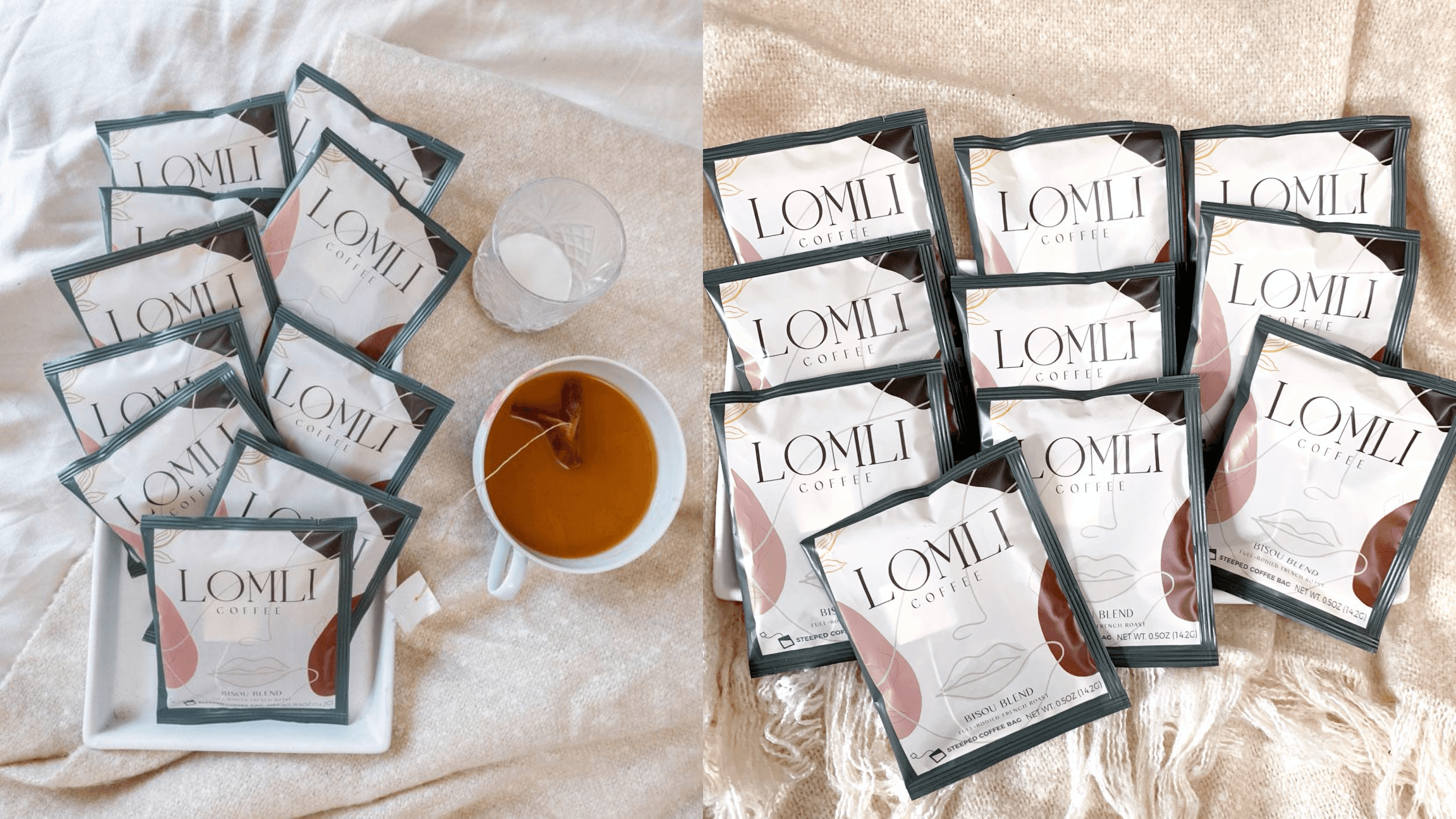 coffee packets with bags you can steep for hot or cold coffee in the morning