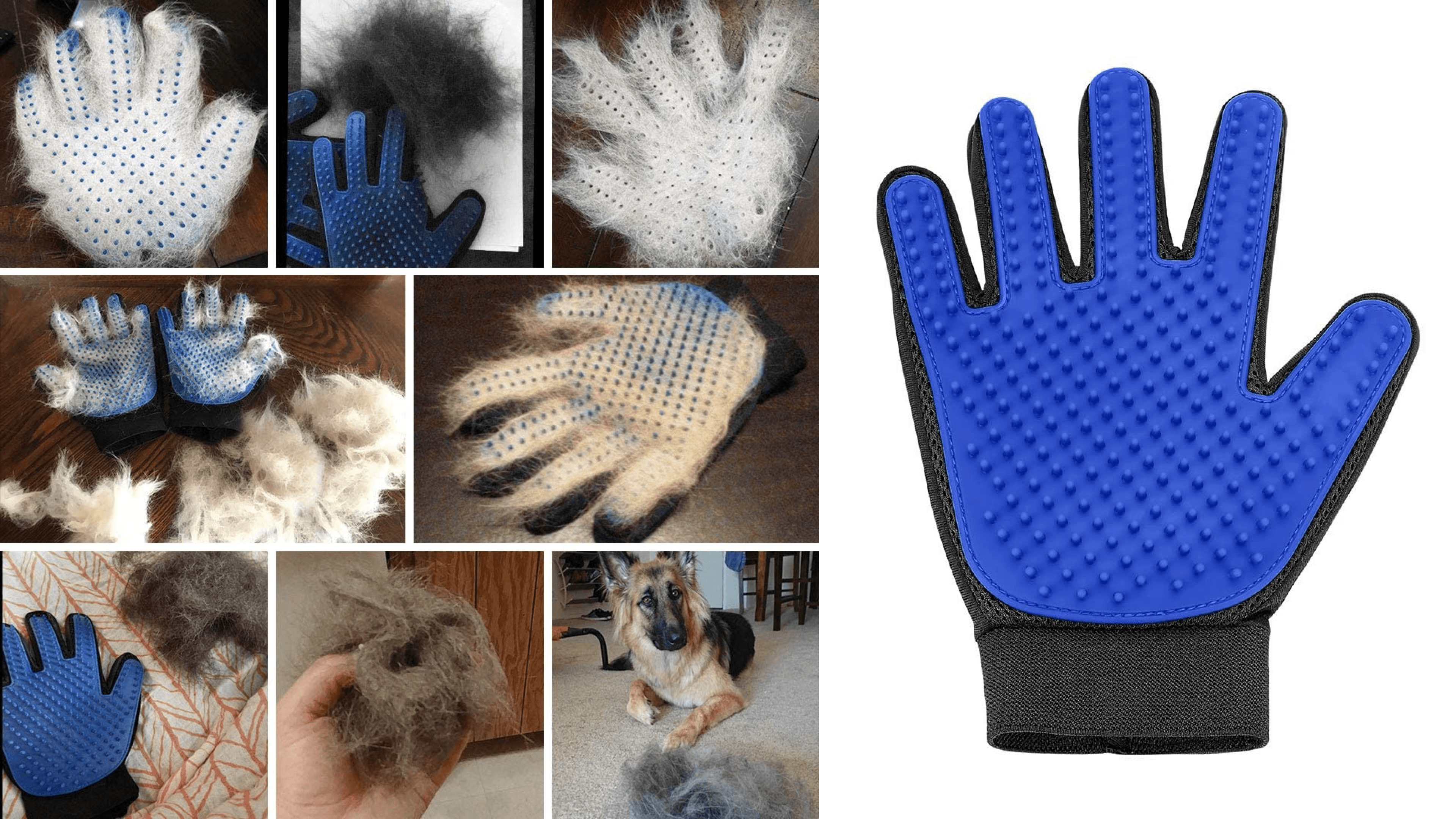 grooming glove that is easy to use for pets that hate going to the groomer