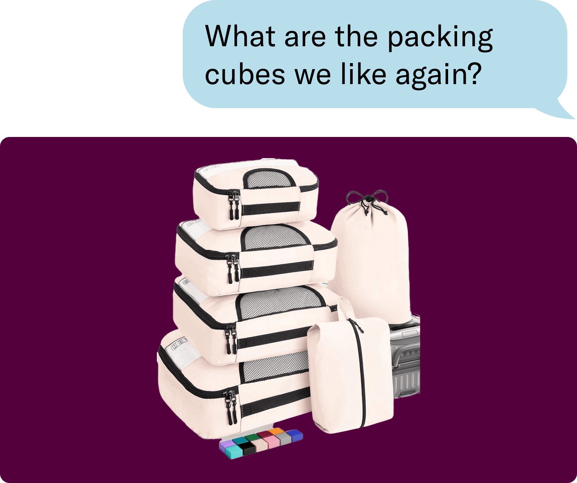 Packing cubes