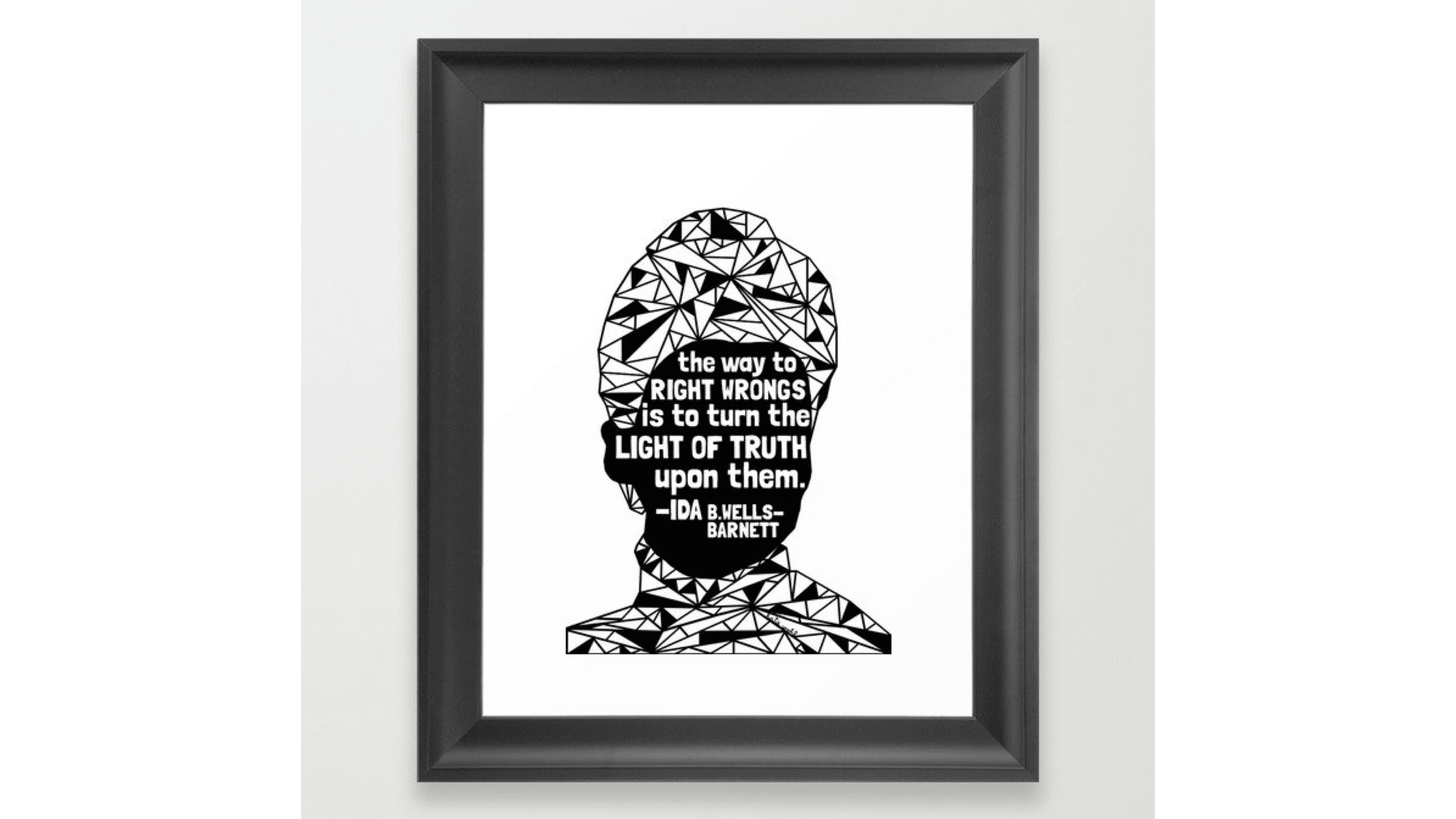 print of Ida B. Wells