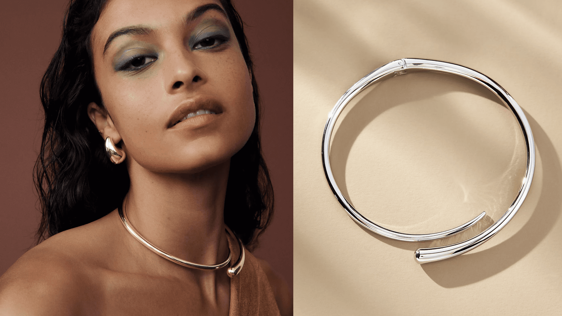 Anthropologie Molten Choker Necklace