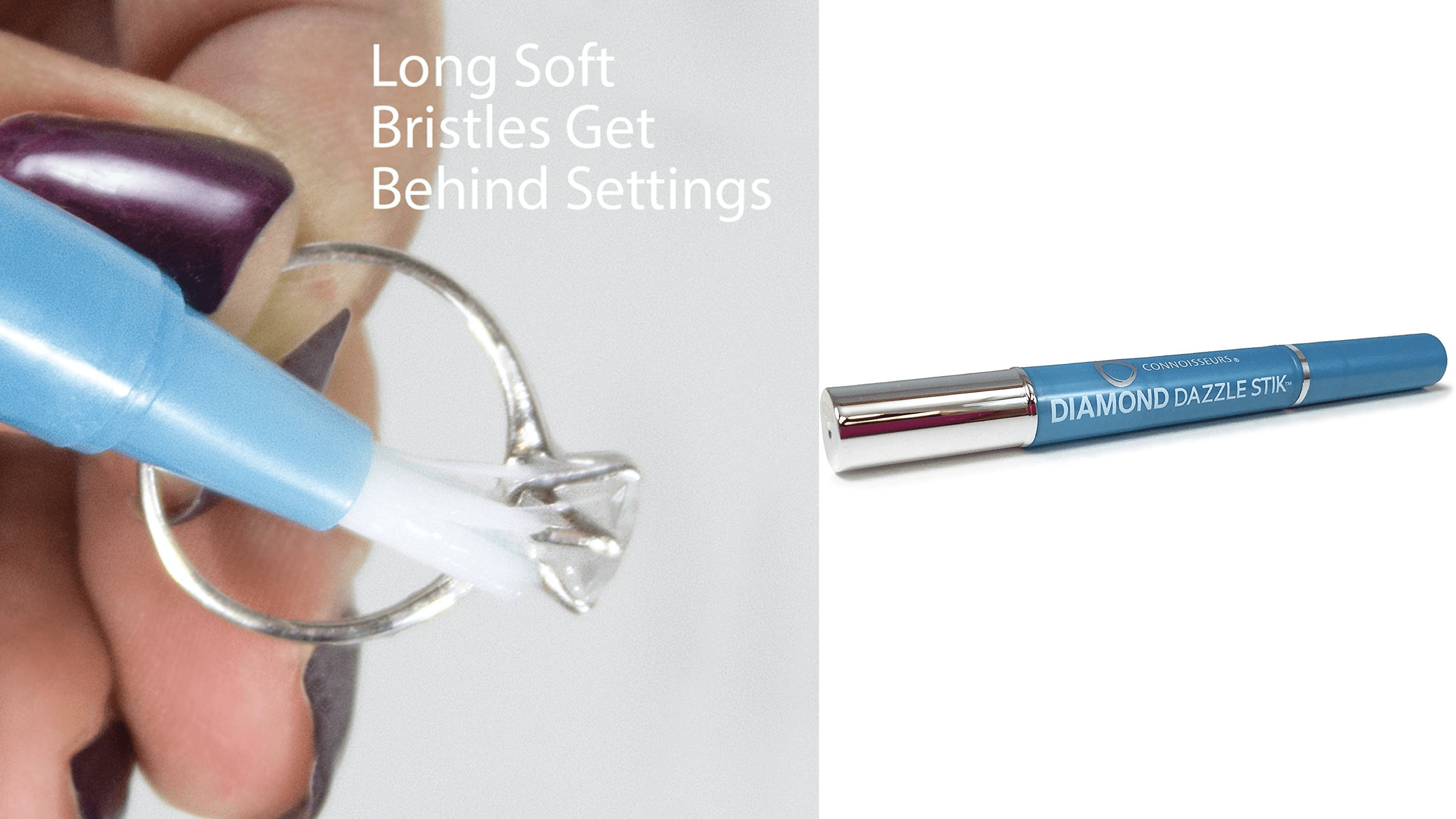 diamond cleaning jewelry brush