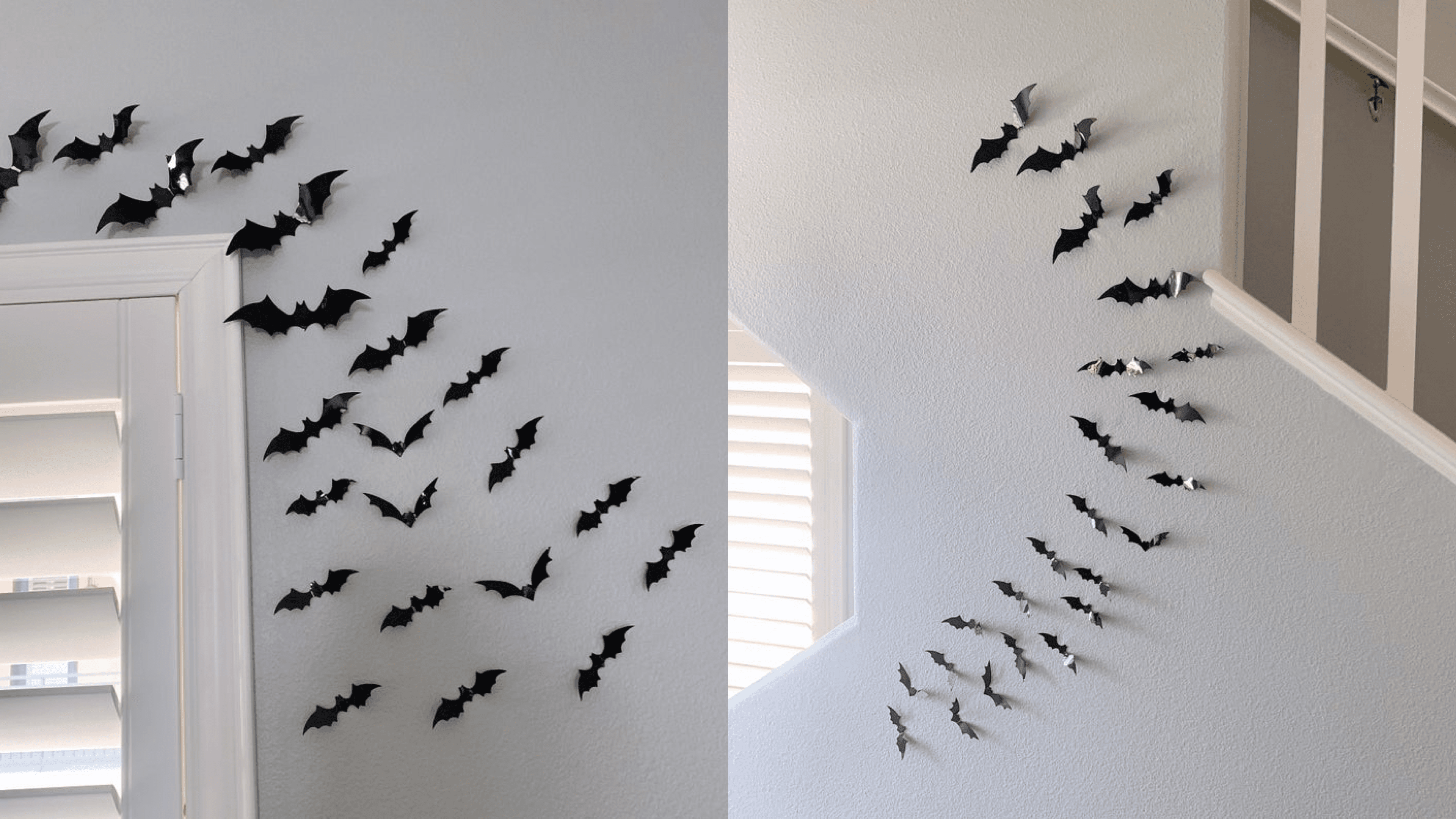 halloween decorations bat decals for walls and windows