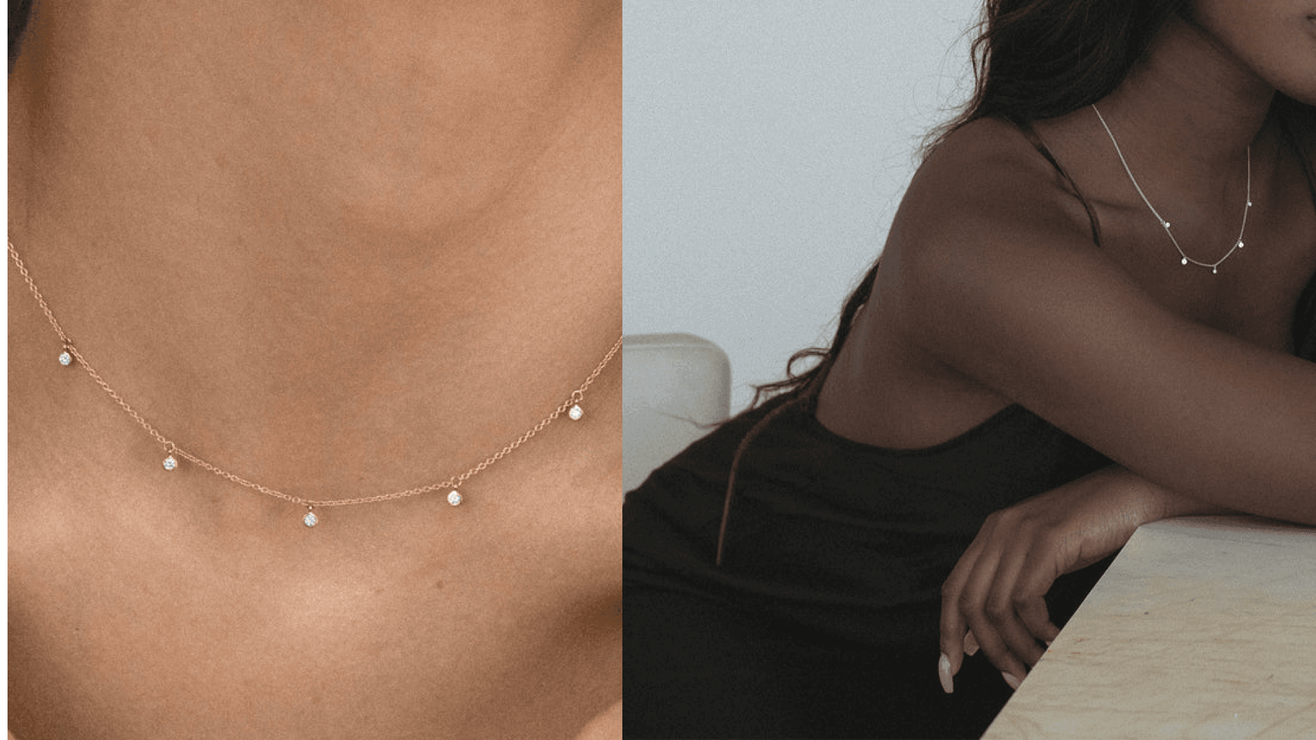 noemie five diamond necklace