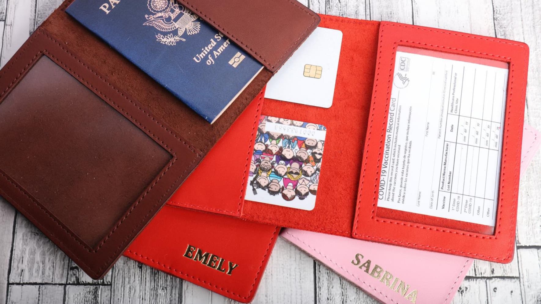 Vaccine card and passport holder