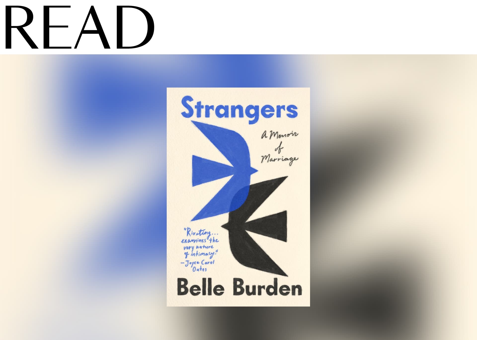 Strangers: A Memoir of Marriage by Belle Burden 