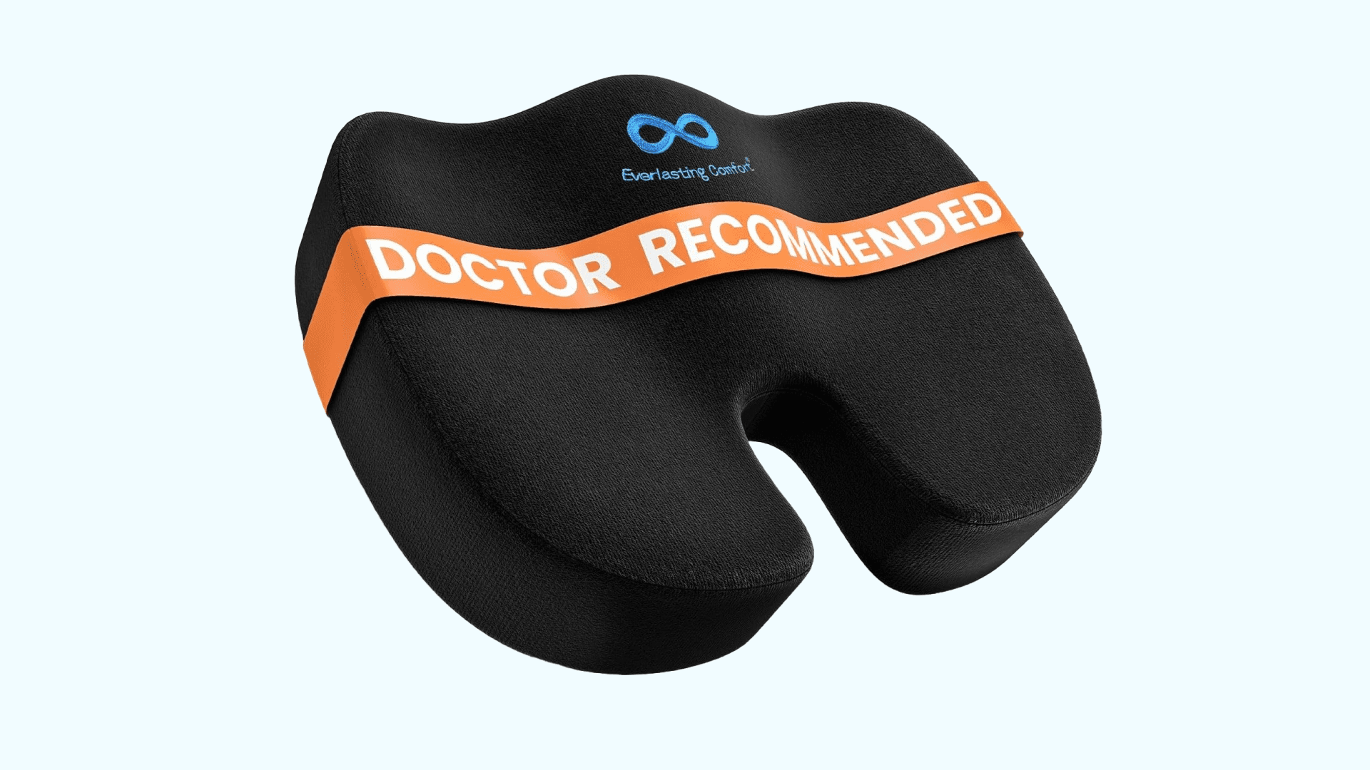 Everlasting Comfort Doctor Recommended Memory Foam Seat Cushions for Office Chairs - HSA FSA Eligible Tailbone Pain Relief Cushion, Sciatica & Back Support, Office Chair Cushion & Car Seat Cushion