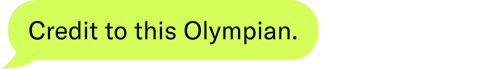 Credit to this Olympian