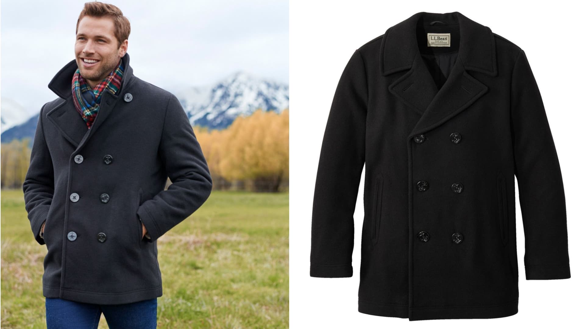 men's peacoat