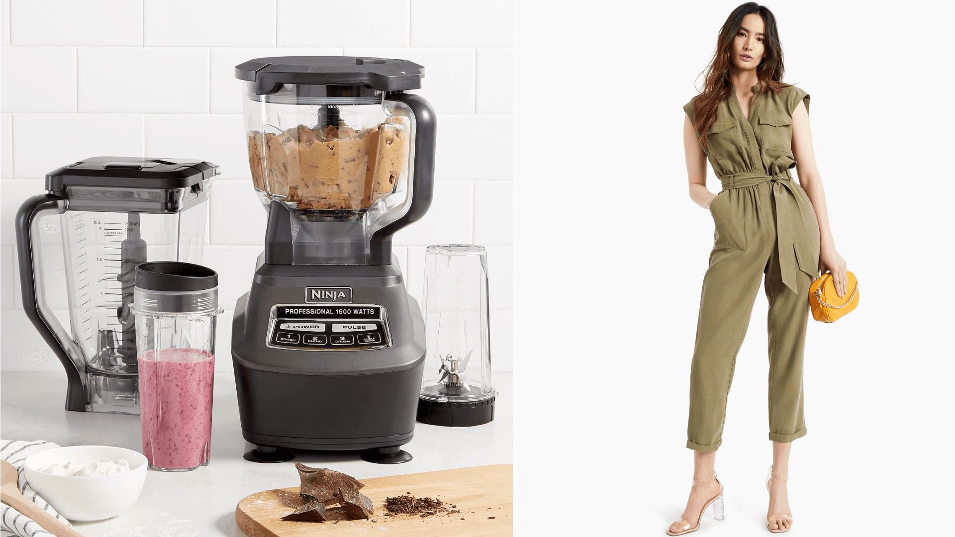 Ninja blender and jumpsuit