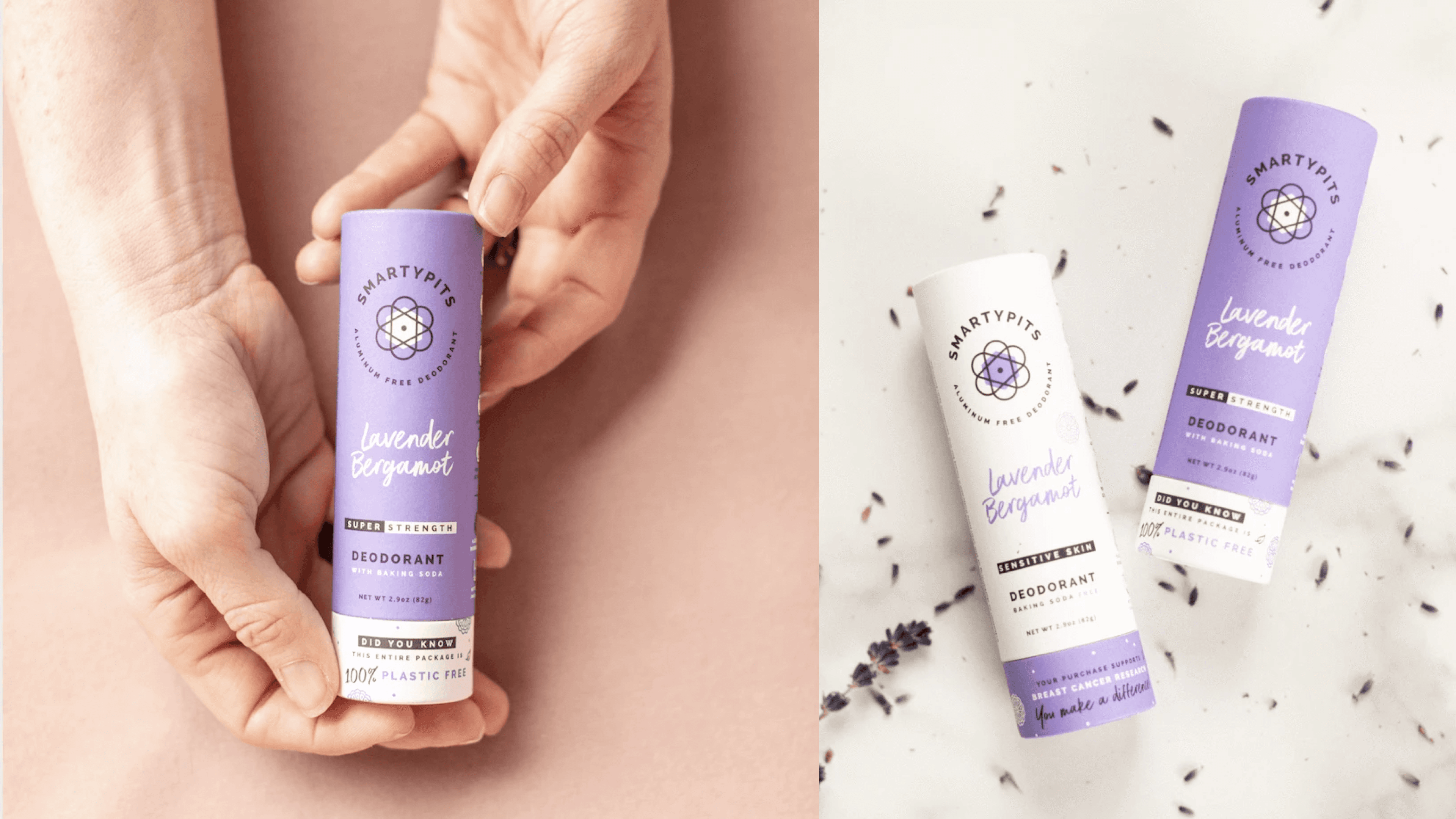 aluminum-free deodorant with biodegradable packaging