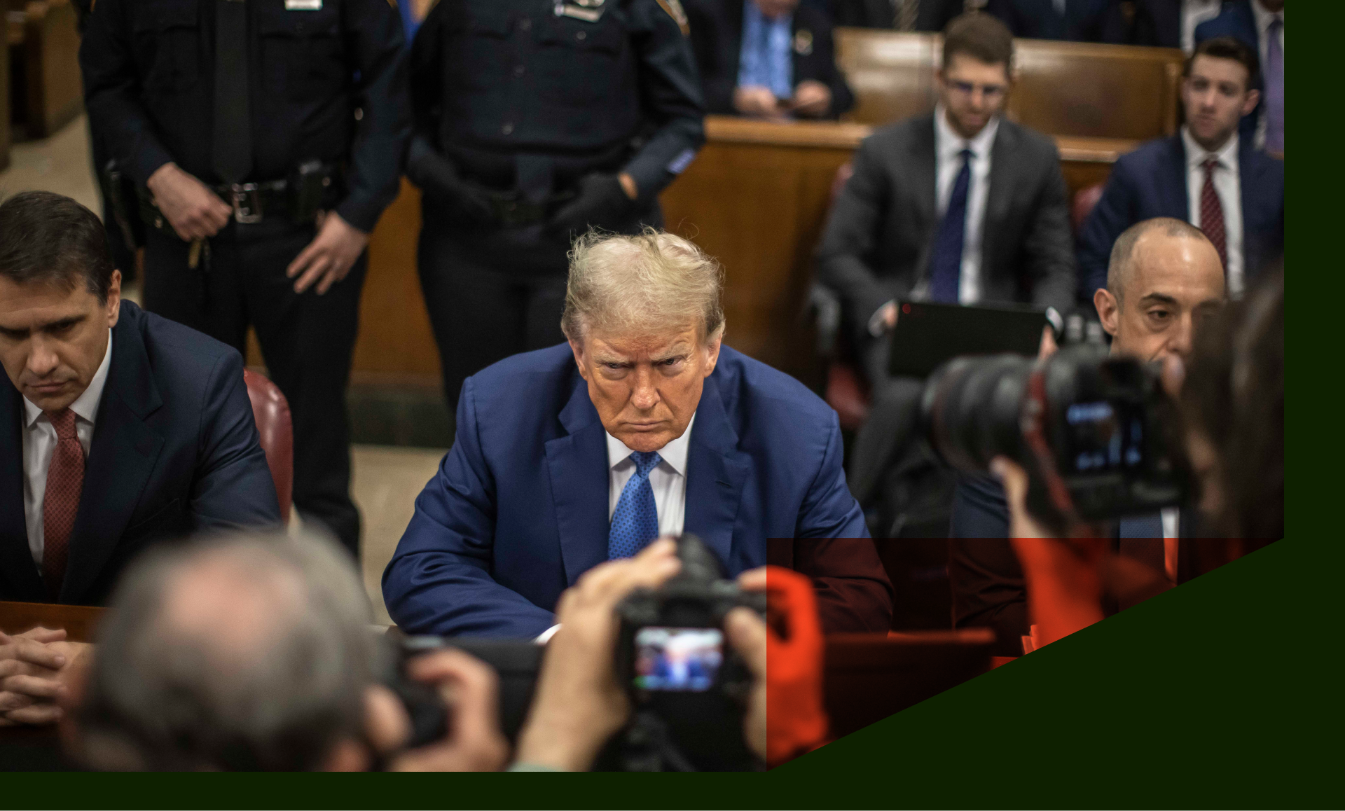 Former President Trump at trial
