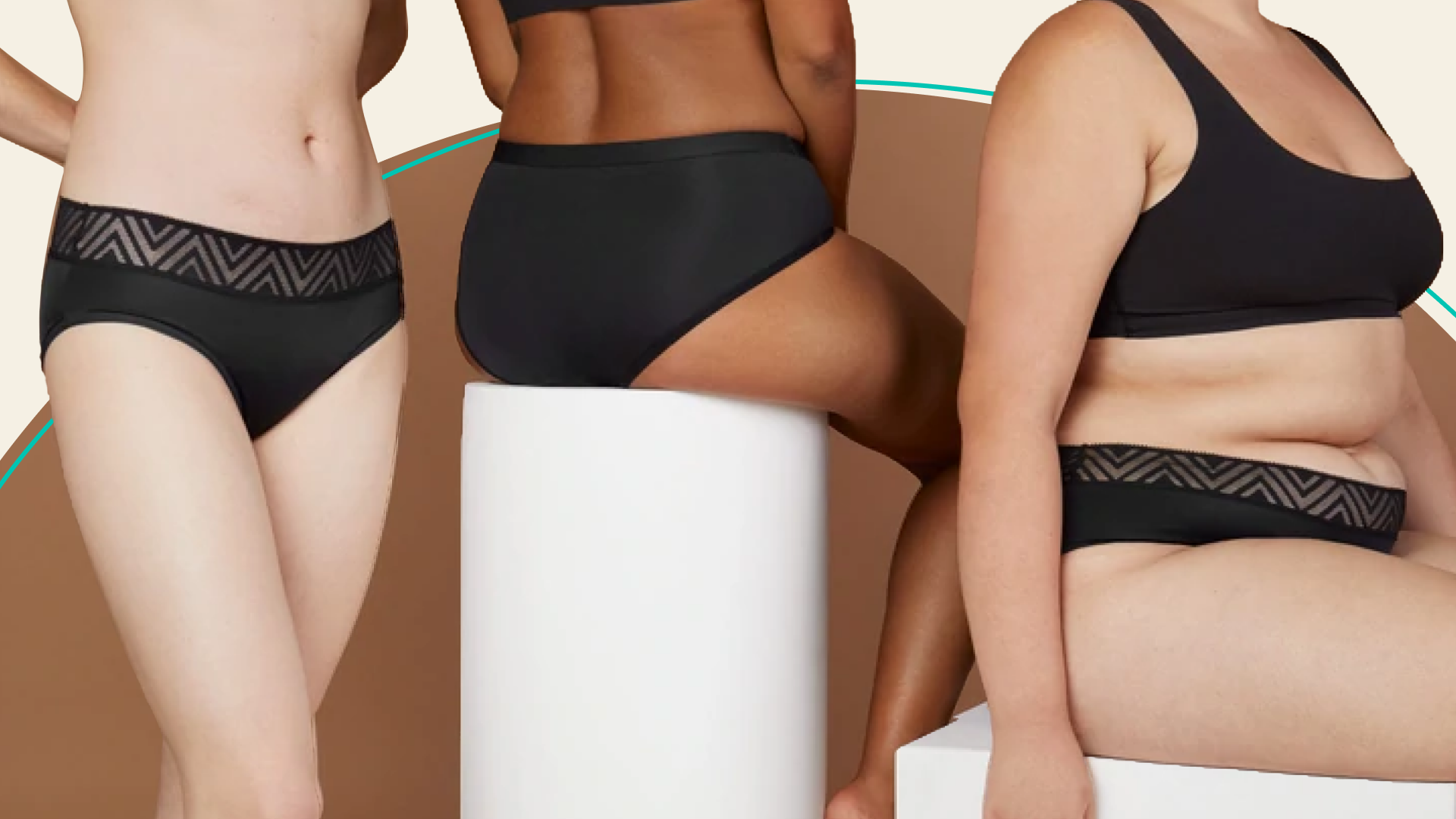 Menstrual panties made of cotton, pain-relieving, Wellness