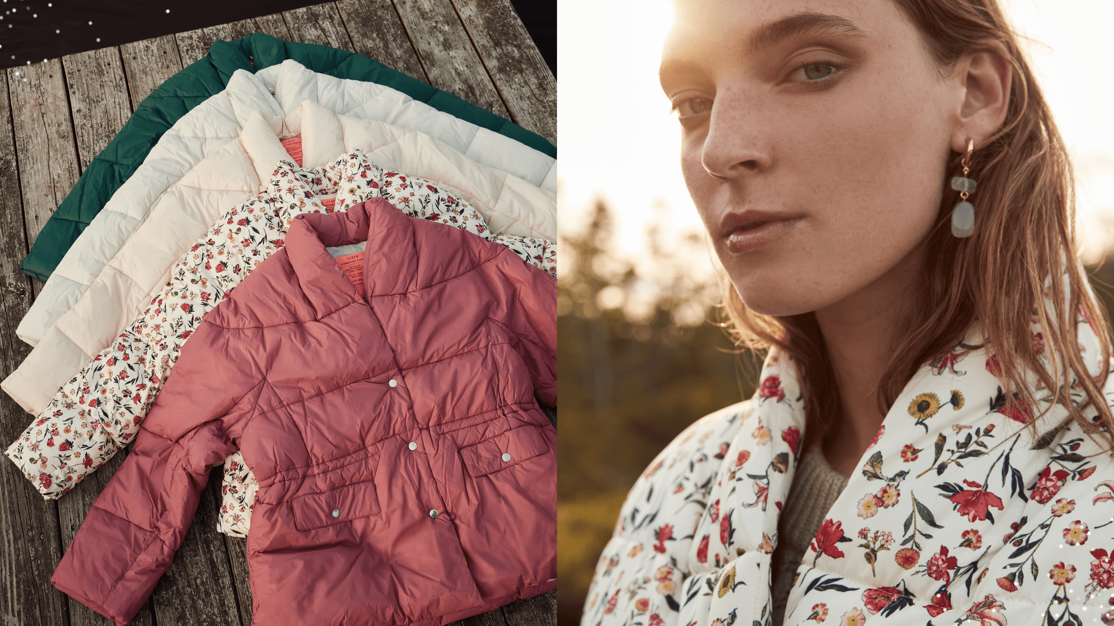 colorful puffy jacket