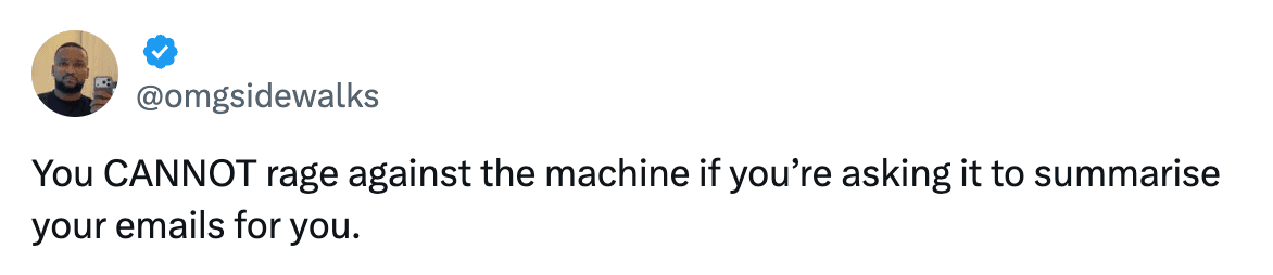 We needed this rage against the machine