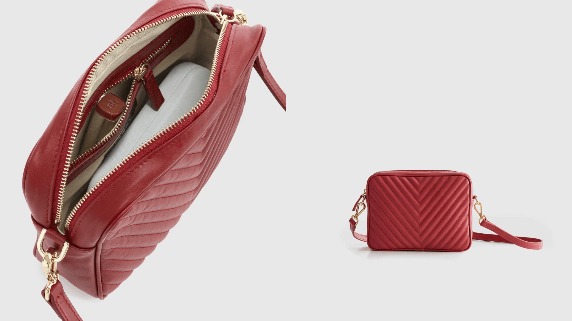 Crossbody bag in red