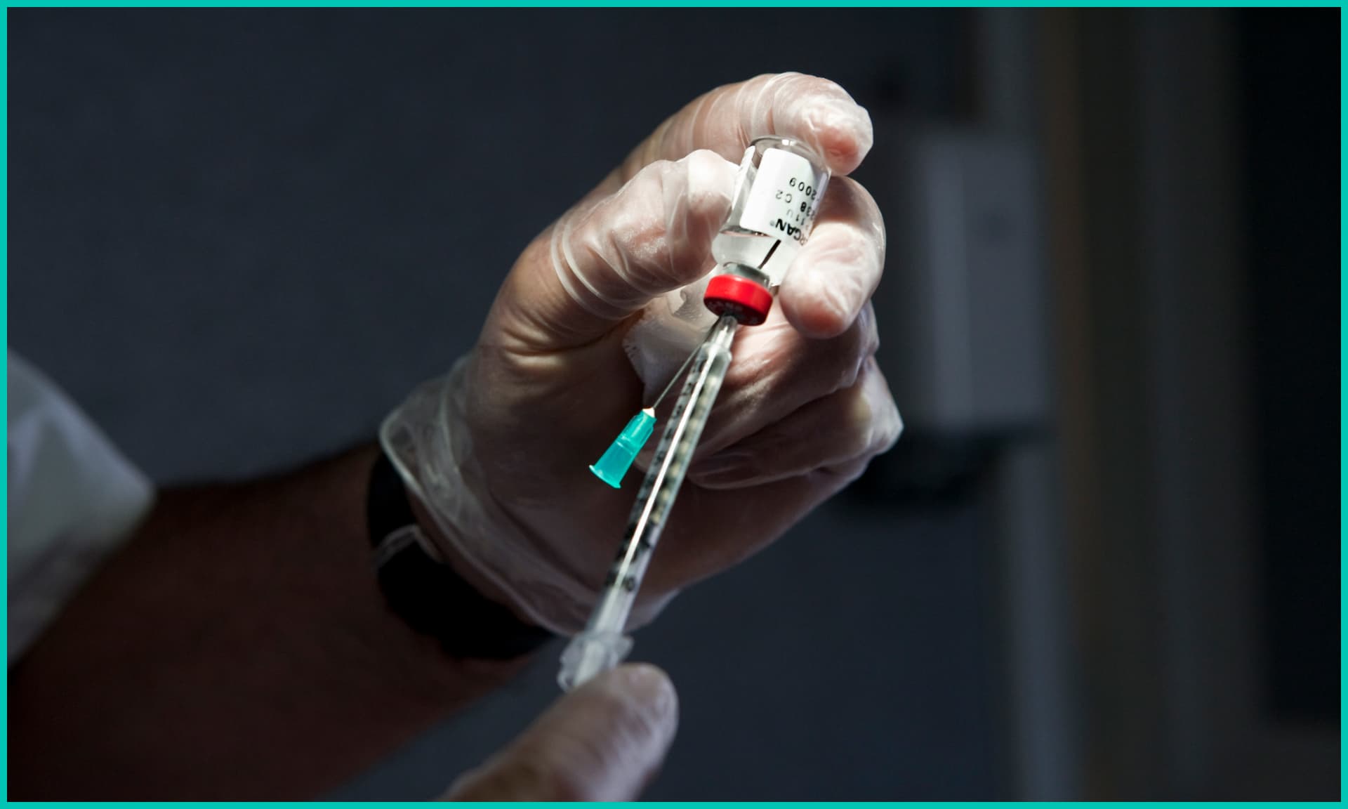 Photo Essay In A Medical Surgery Of Aesthetic Medicine. Flask Of Vistabel. Active Substance Type A Botulinal Toxin. Therapeutic Class Myorelaxant. Here Vistabel Is Used In The Treatment Of Wrinkles.