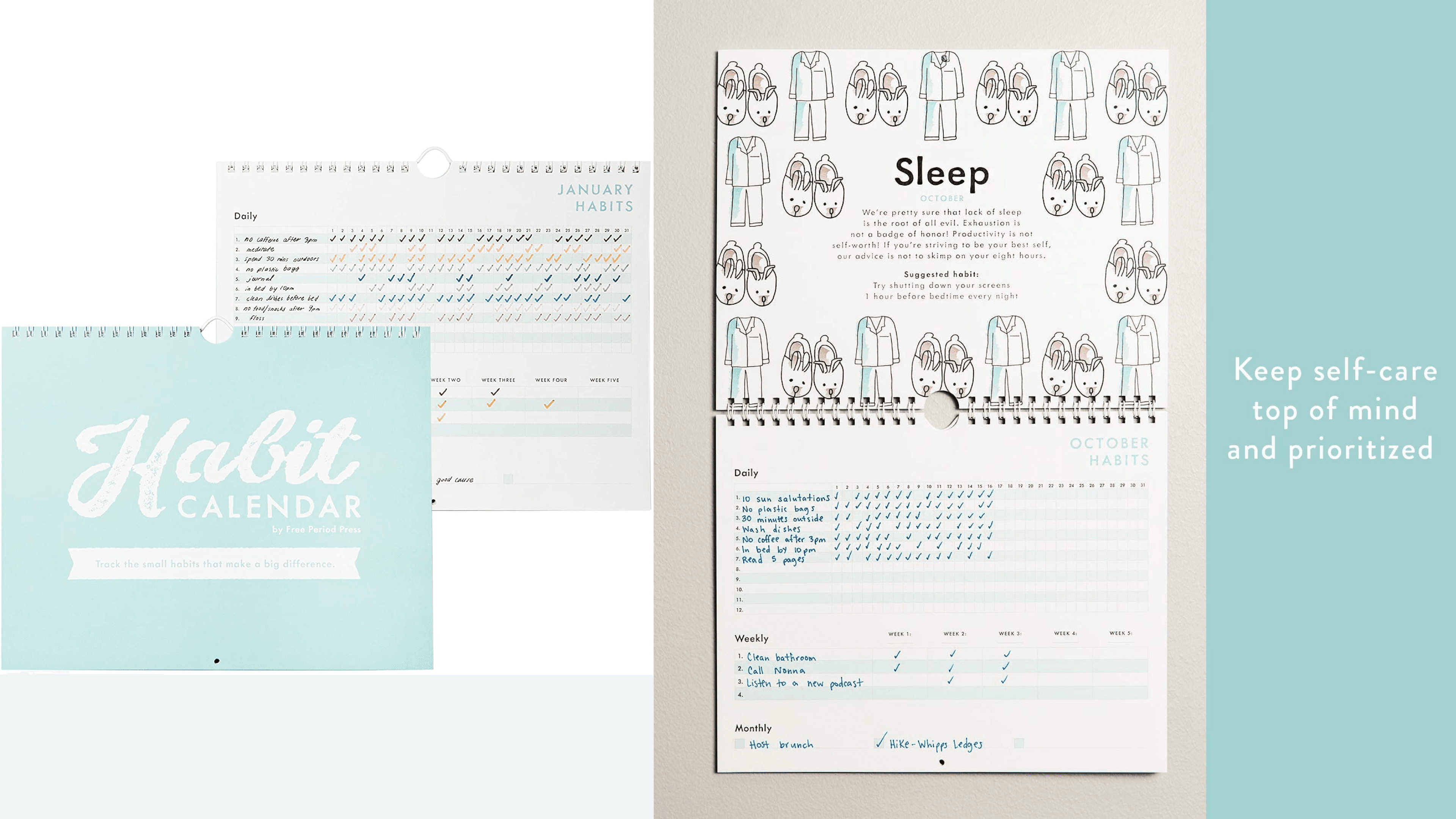 habit tracking calendar