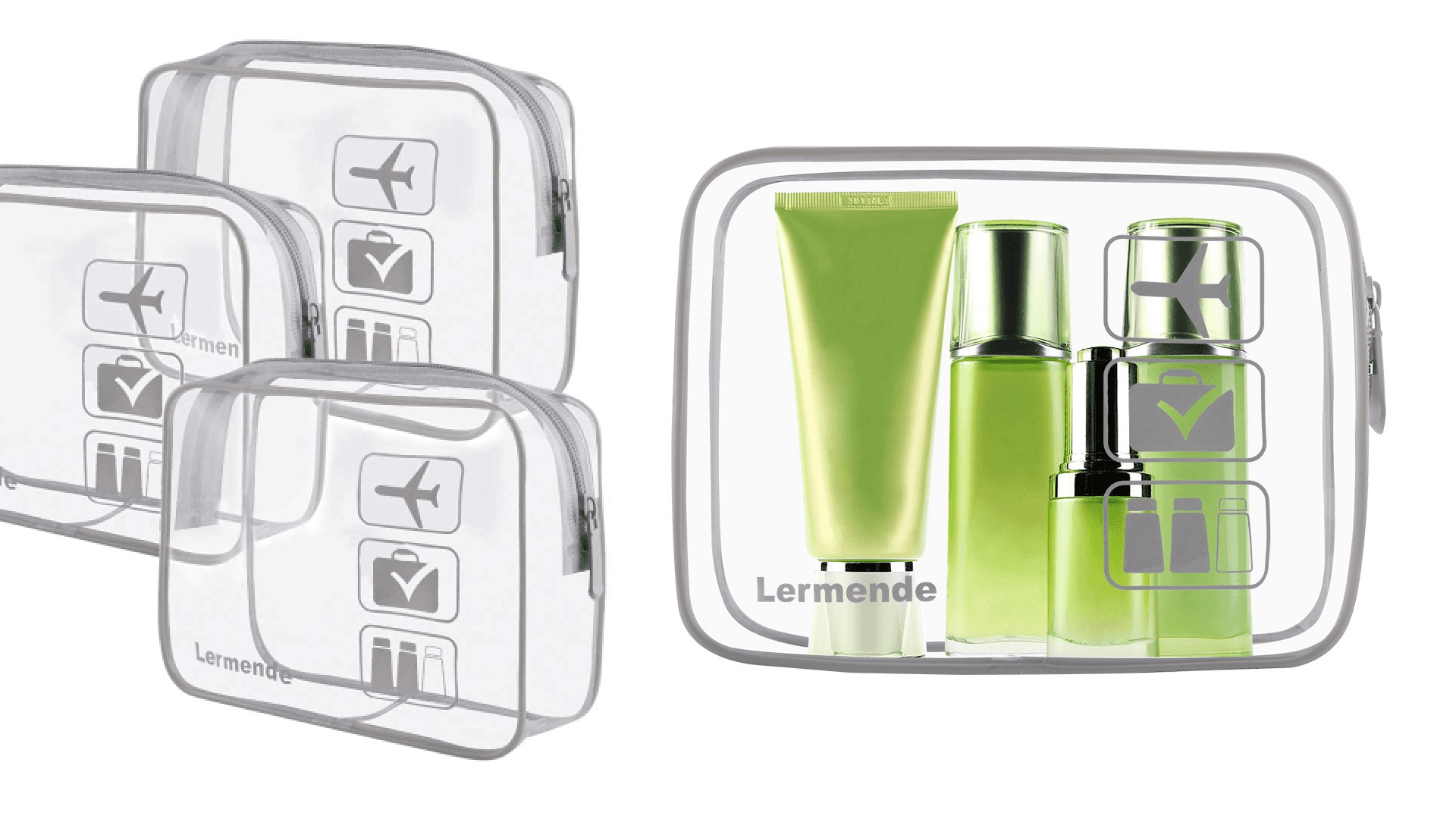 A clear, TSA-approved bag for all your toiletries