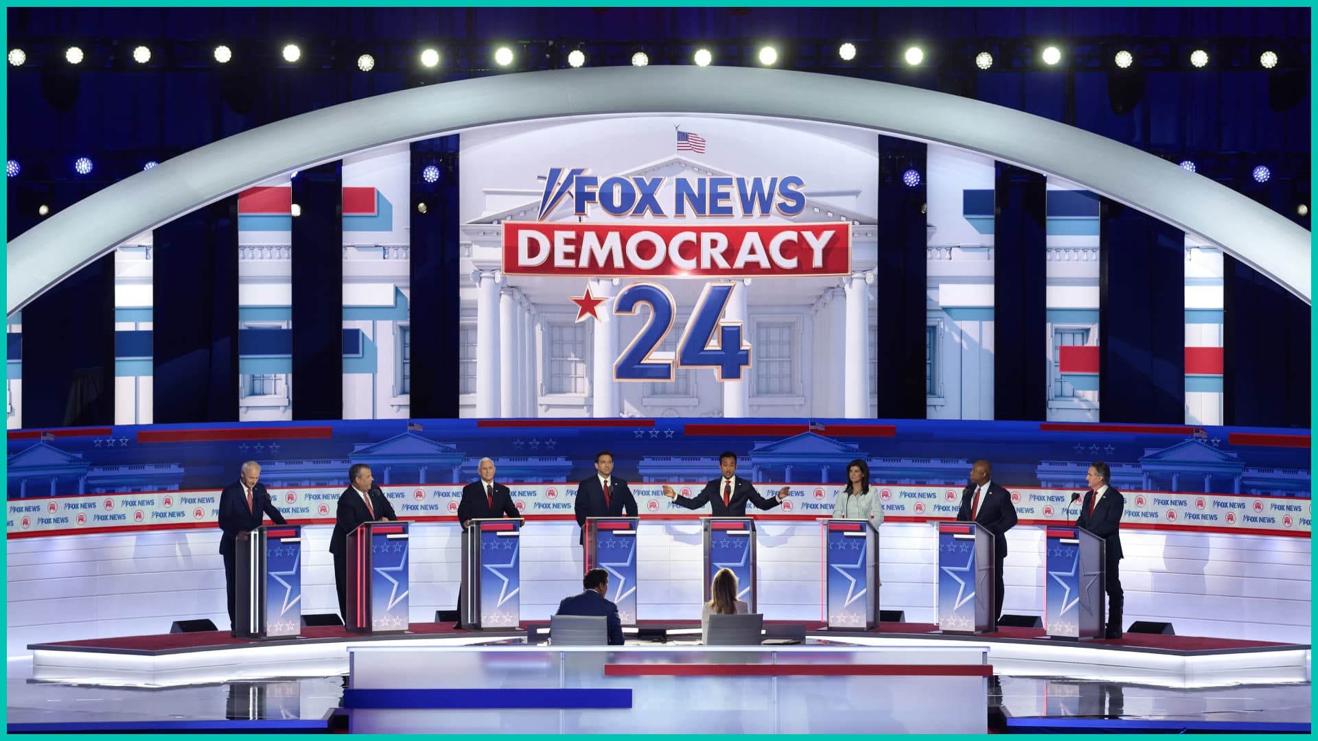 Presidential Hopefuls Square Off In First GOP Debate