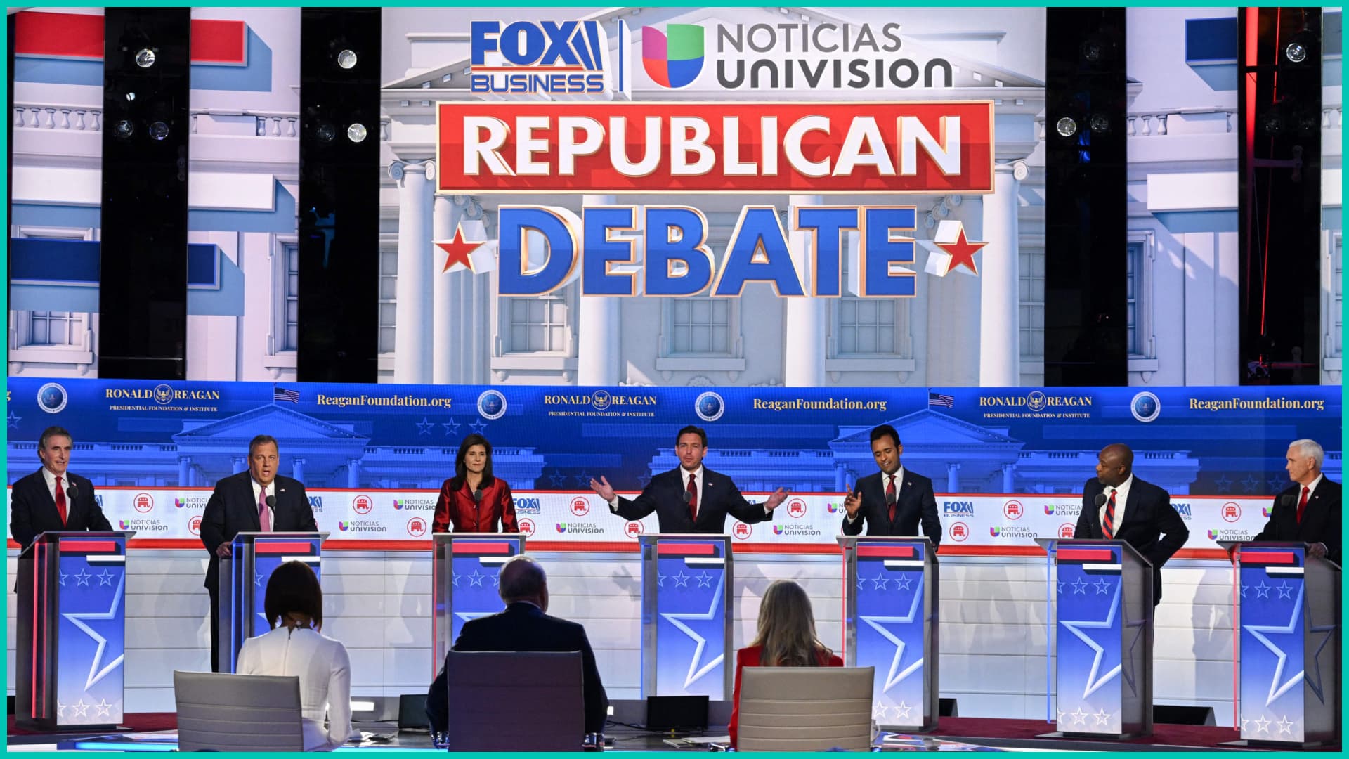 Republican presidential primary debate at the Ronald Reagan Presidential Library in Simi Valley, California