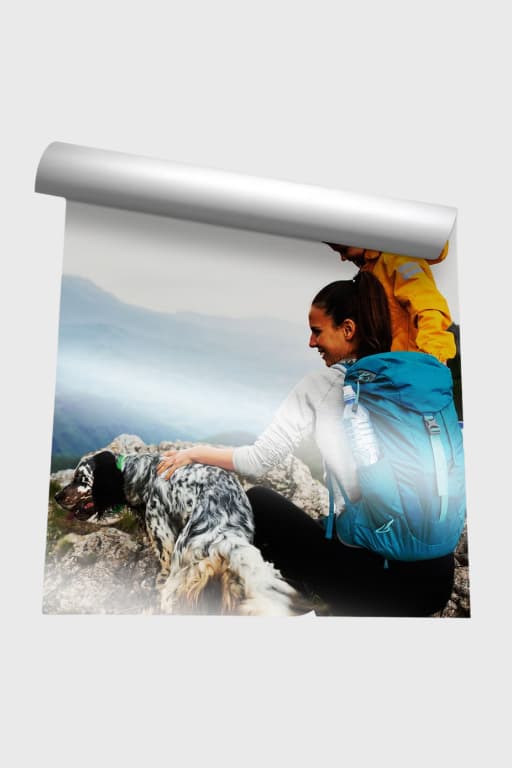 metallic poster