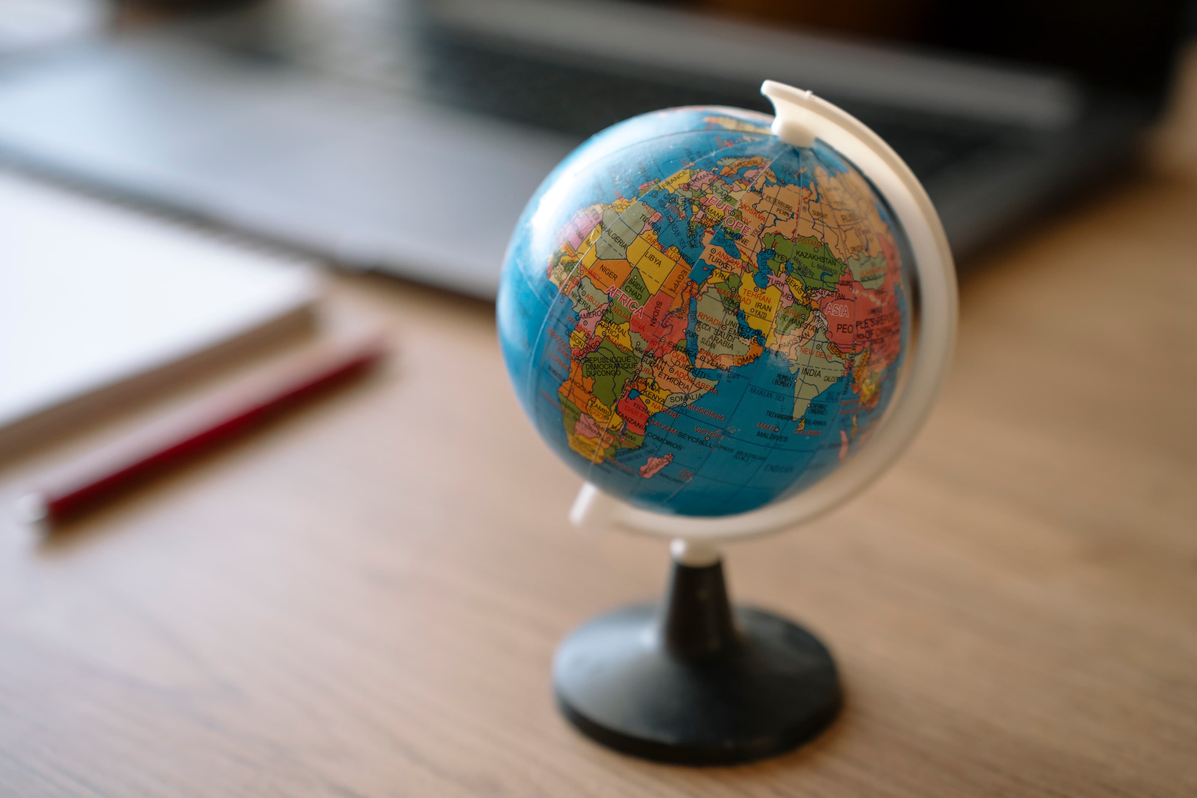 Globe on desk