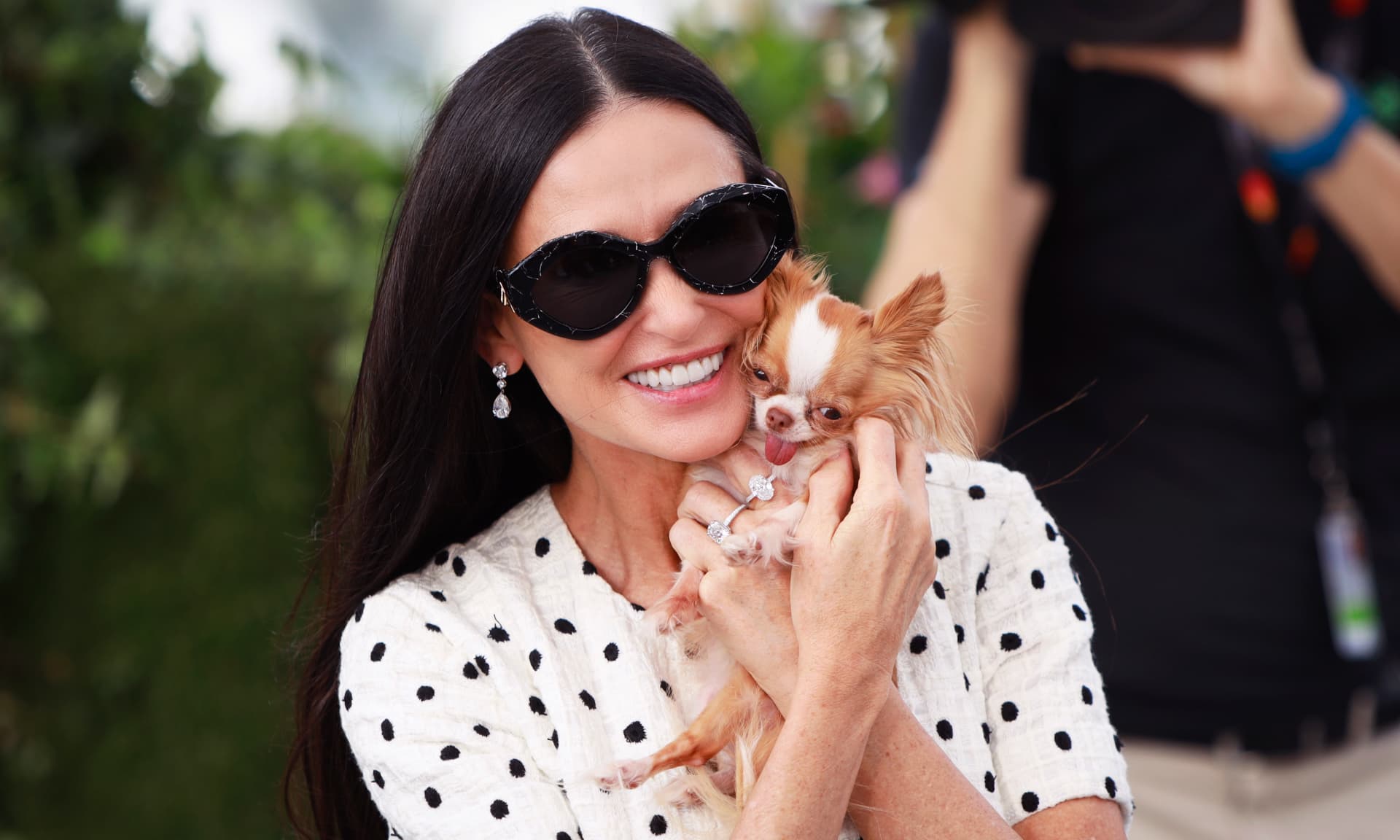 Demi Moore and her dog Pilaf
