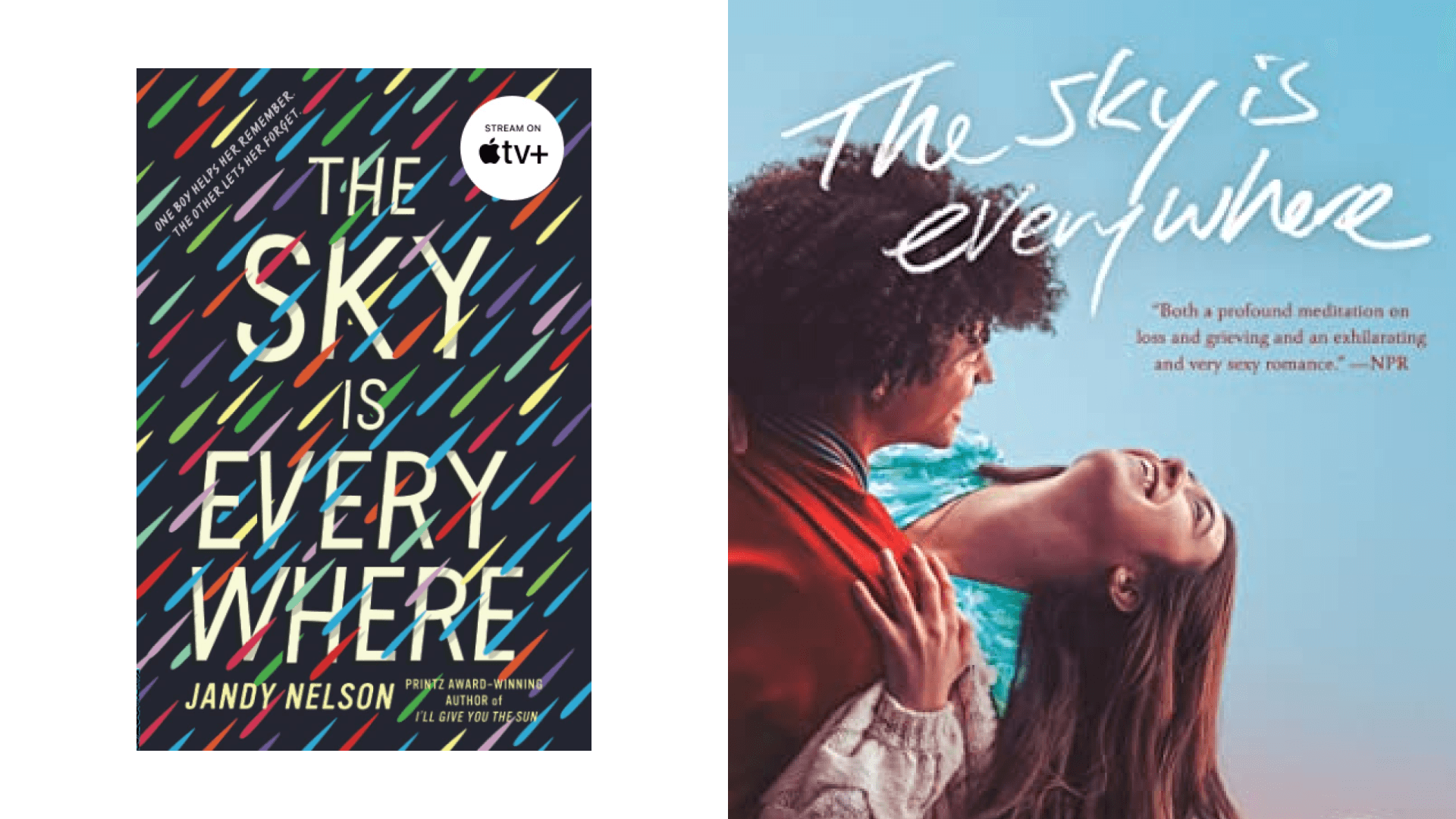 Novel alongside movie poster