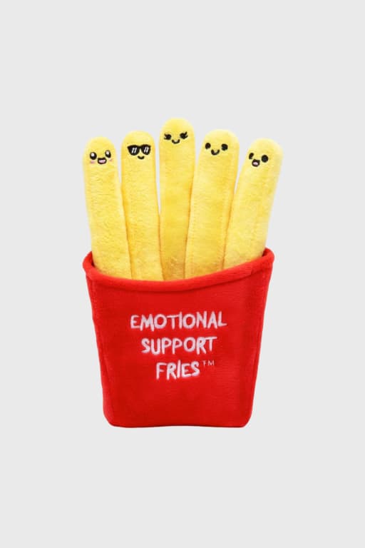 Emotional Support Fries Plush Funny Food Stuffed Animal Pillow