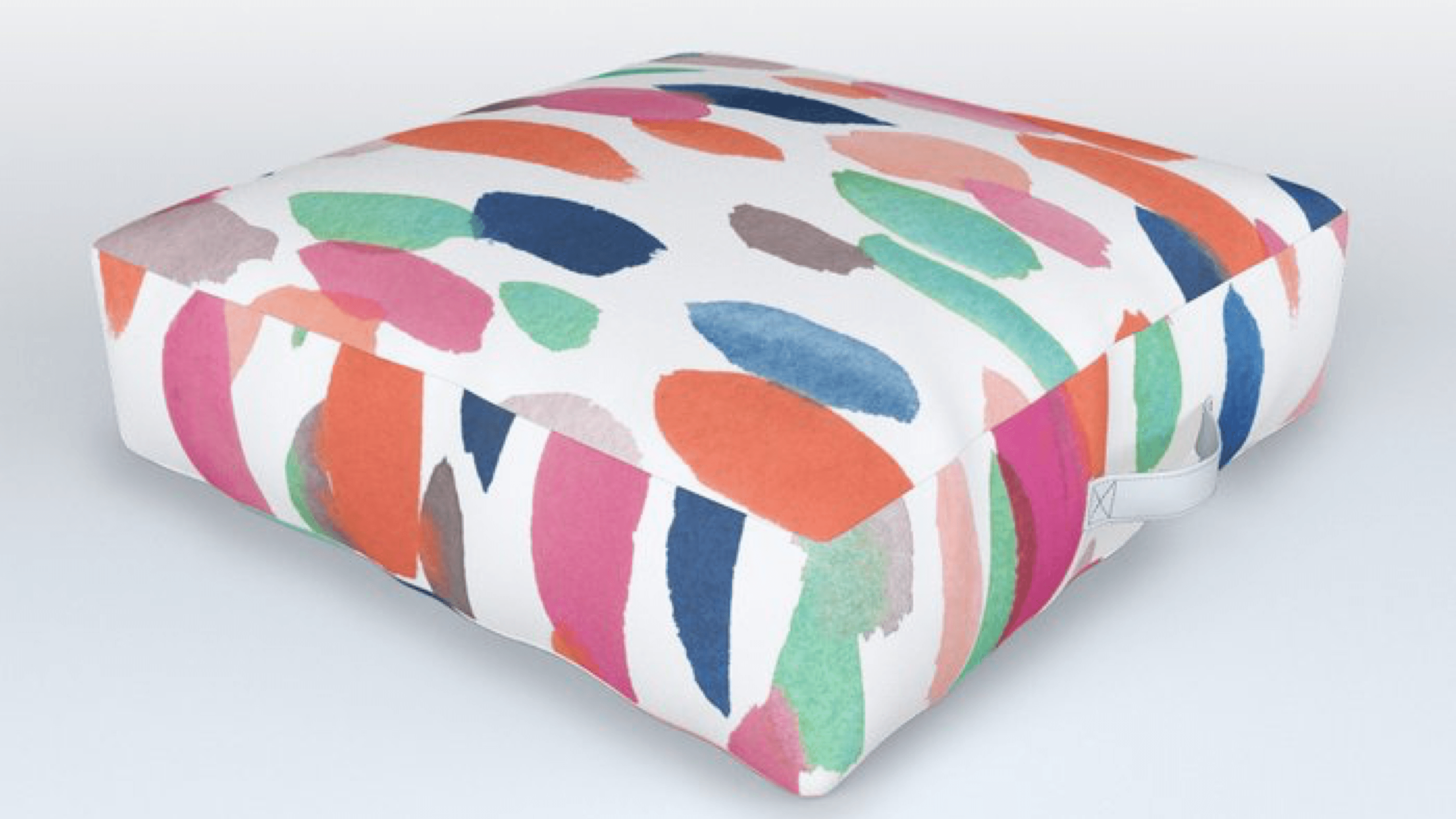 colorful floor pillow