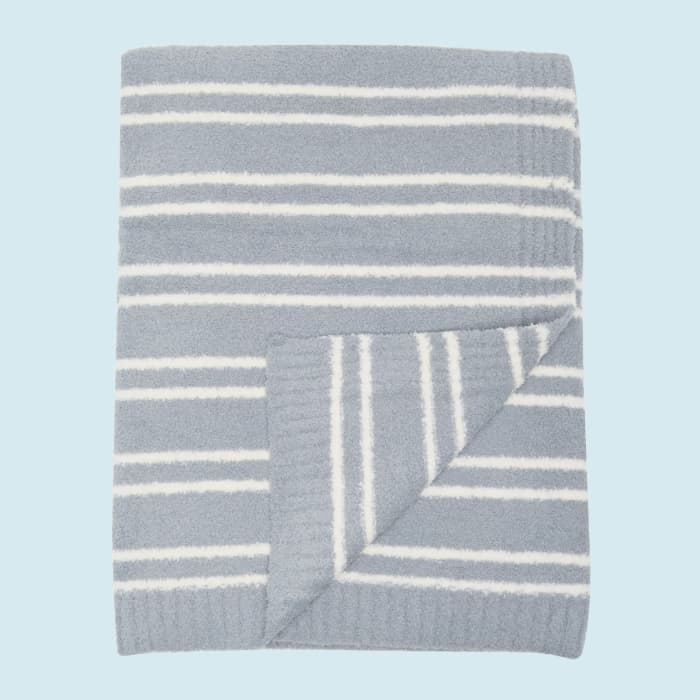 Barefoot Dreams CozyChic Double Stripe Throw Blanket