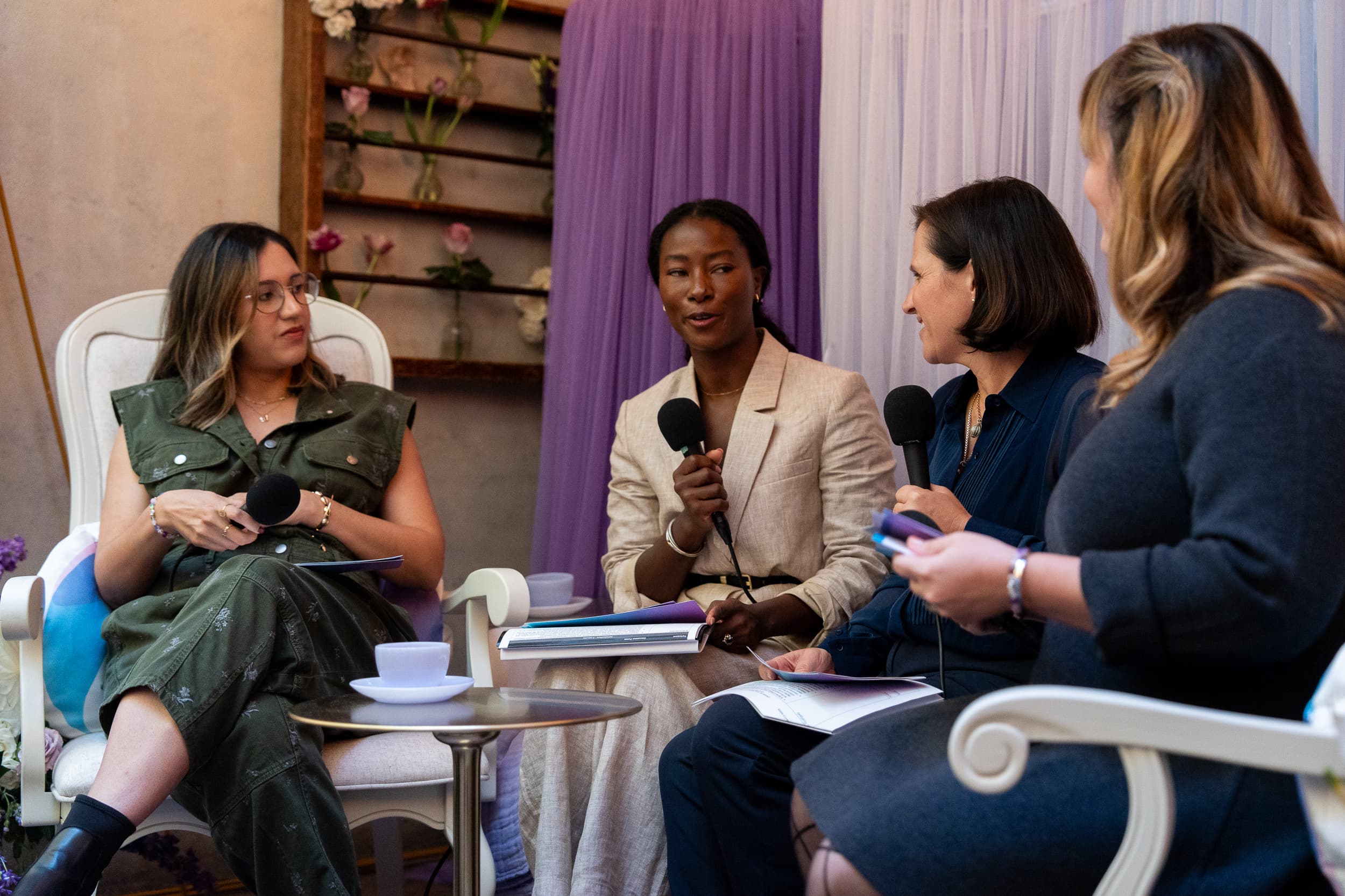 Panelists discuss new motherhood, parenting, and RSV