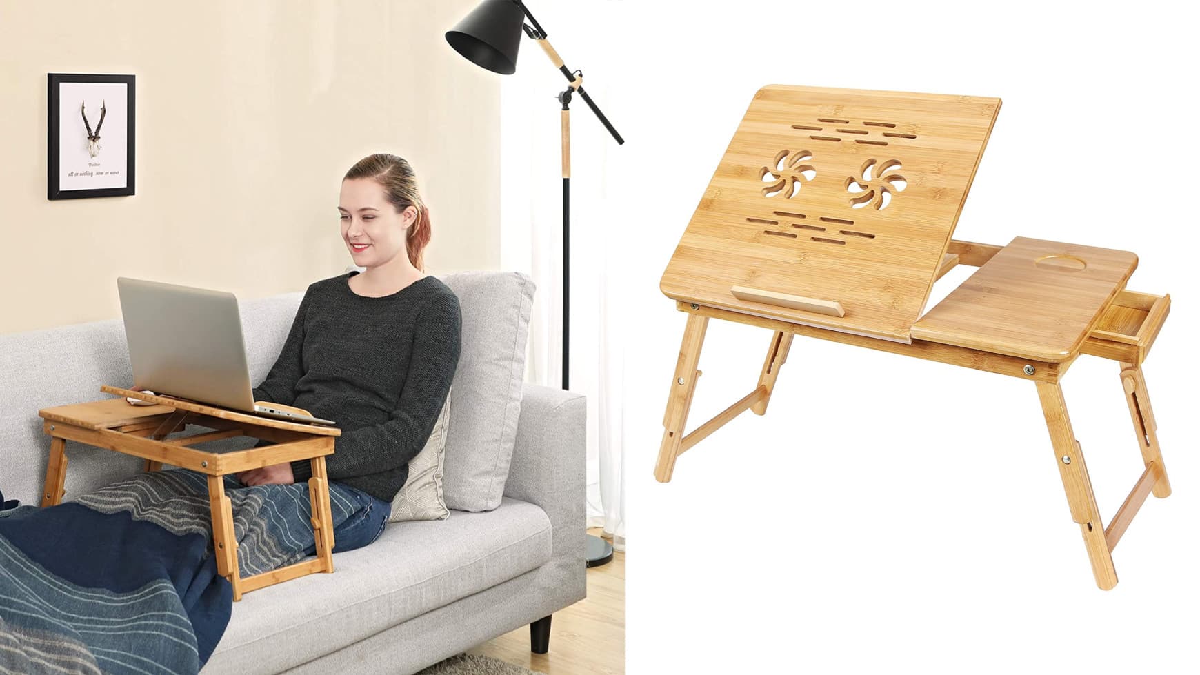 bamboo laptop desk