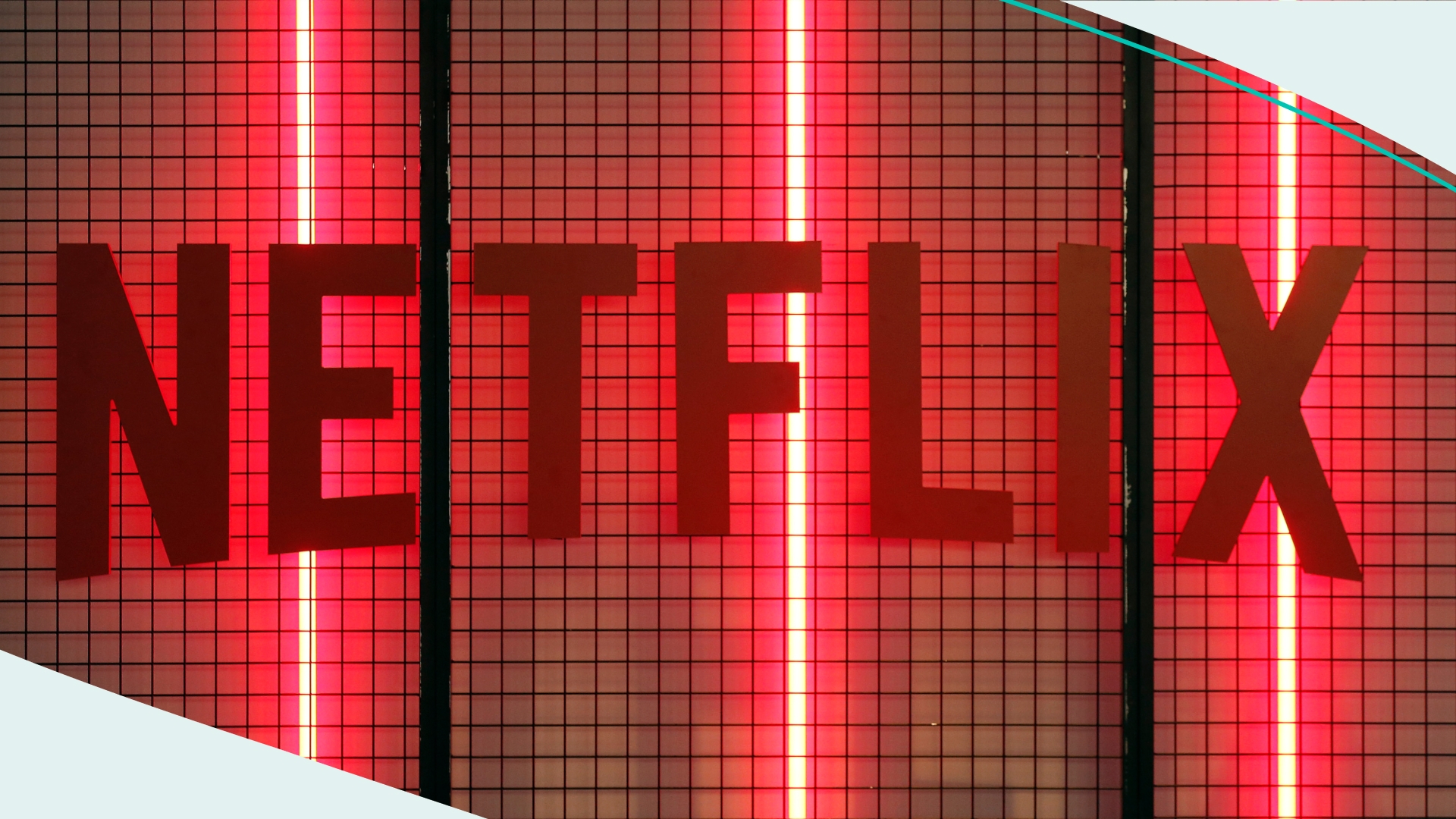 Netflix logo is displayed during the 'Paris Games Week' on November 02, 2017 in Paris, France.