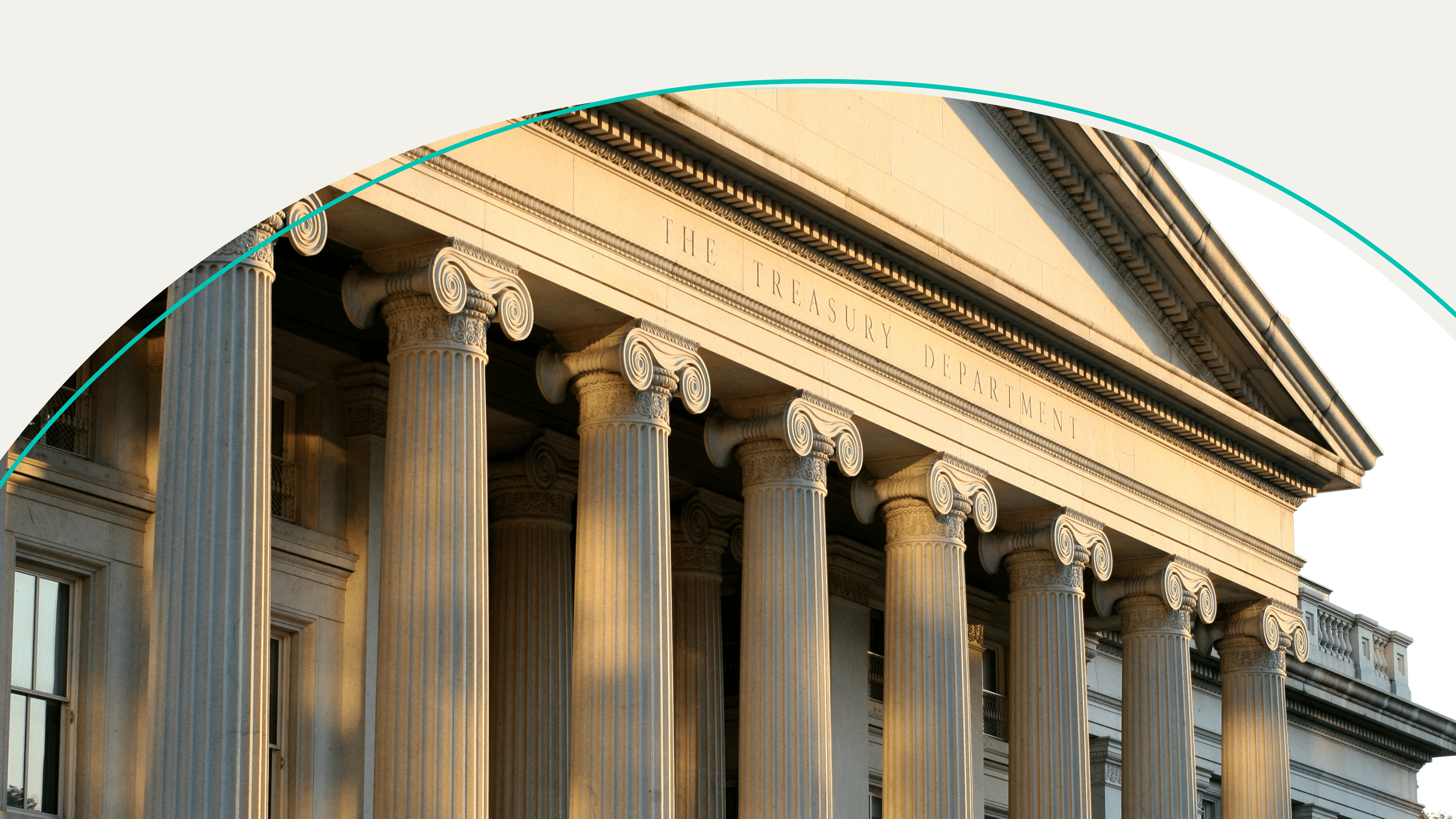 A photo of the US Treasury