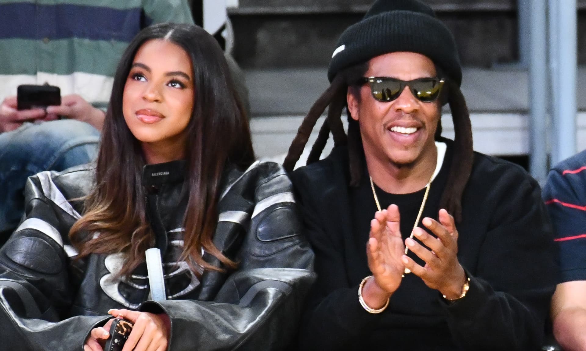 Blue Ivy Carter and Jay-Z