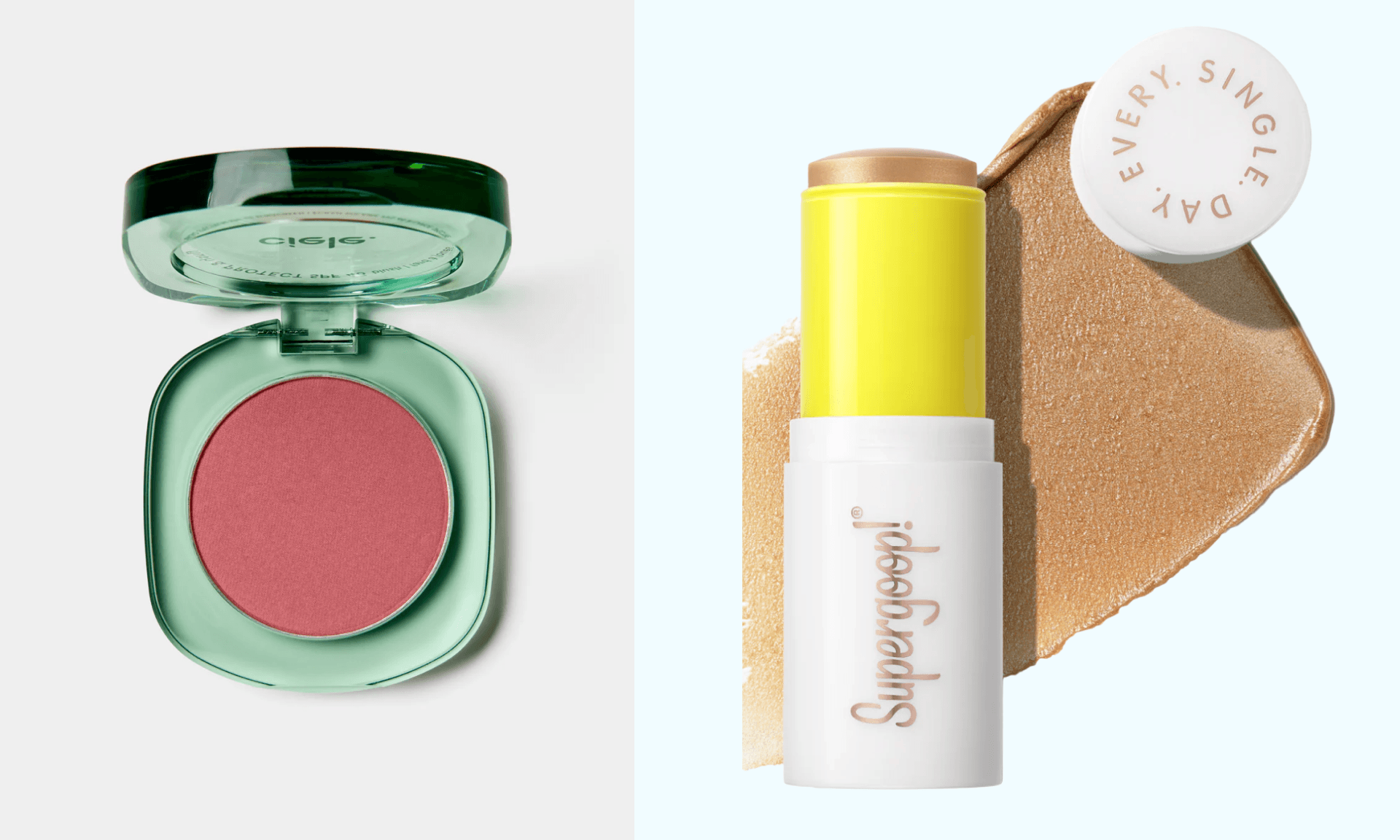 SPF blush, SPF highlighter