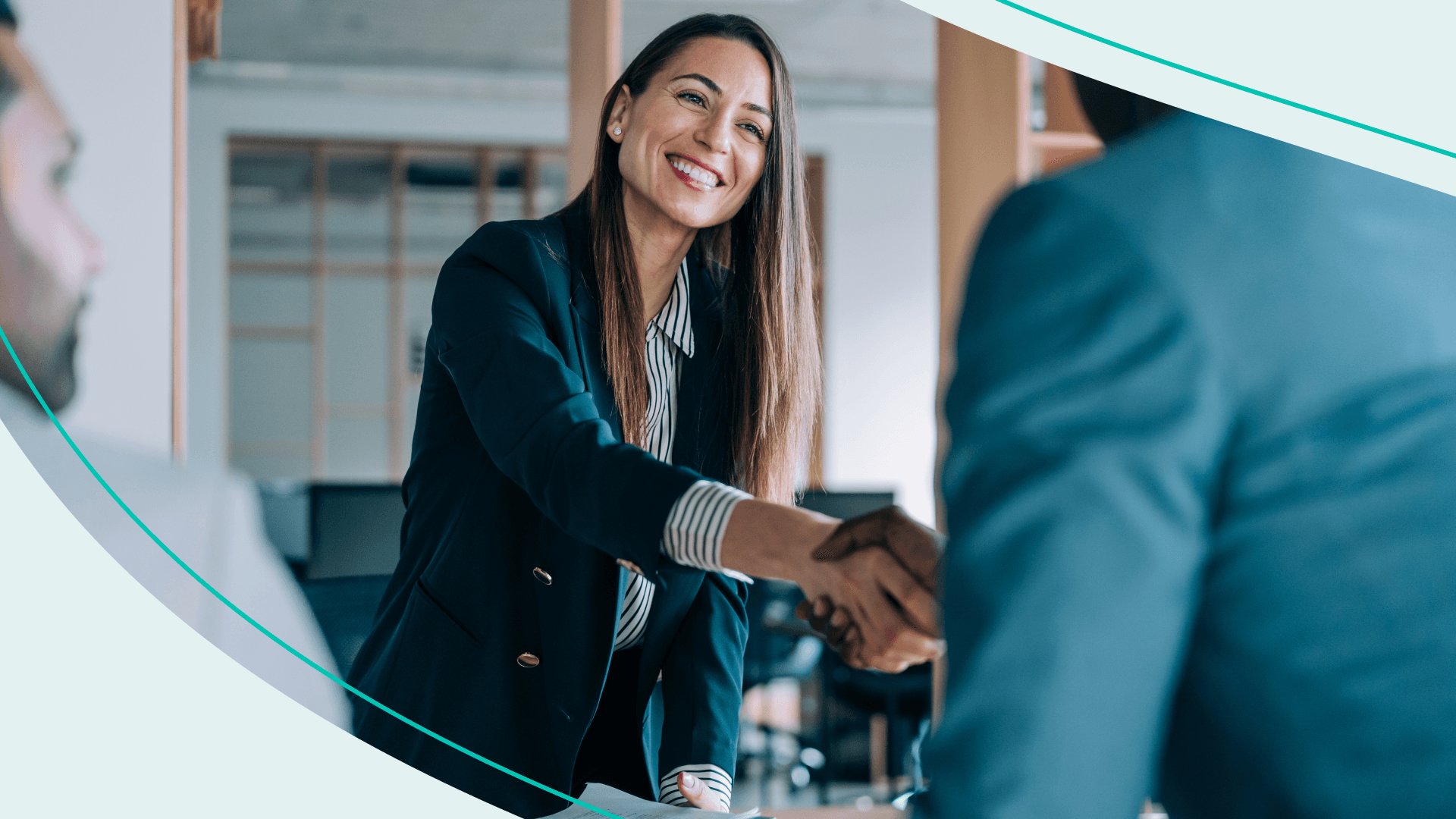 A financial planner meeting with a client