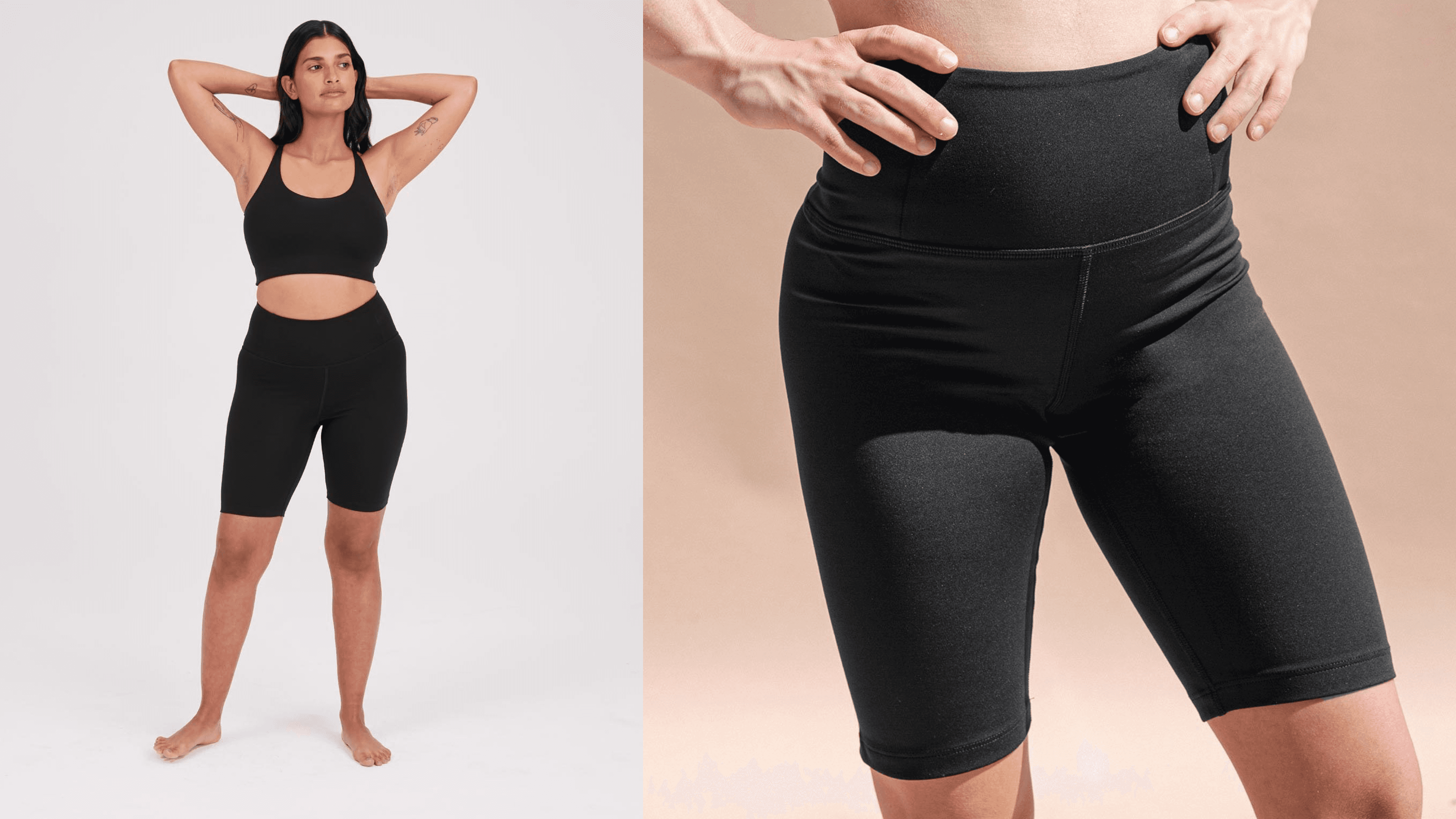 bike shorts made from recycled plastic