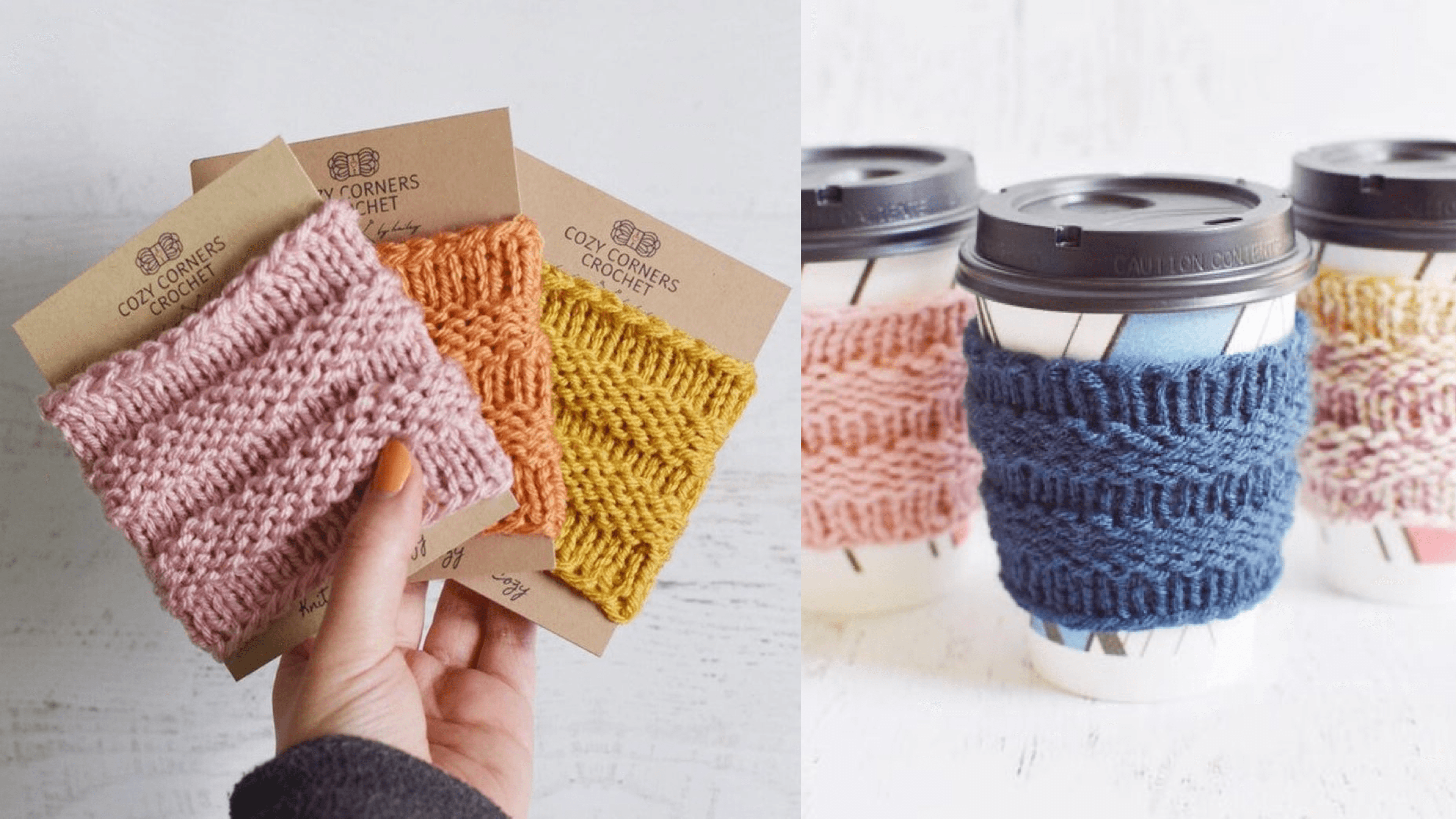 coffee cozy so your hand doesn't burn holding the cup