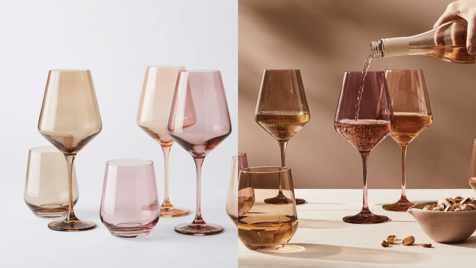 Food52 colored wine glasses