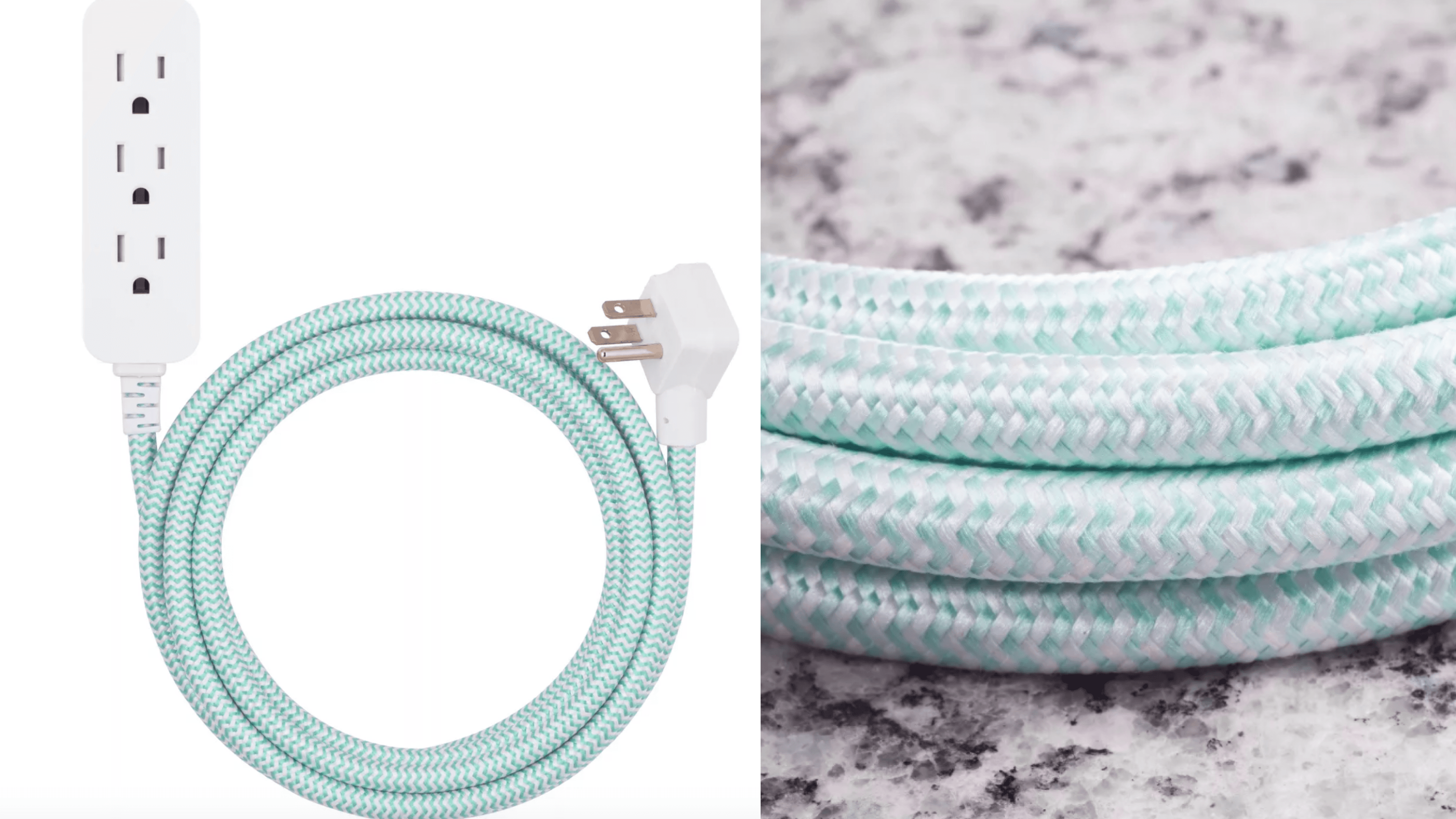 extension cord with three ports for charging