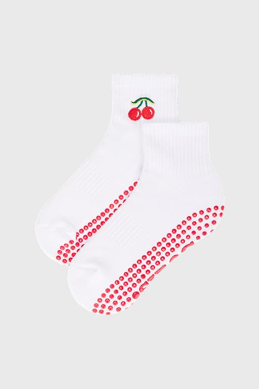 Very Cherry Grip Socks