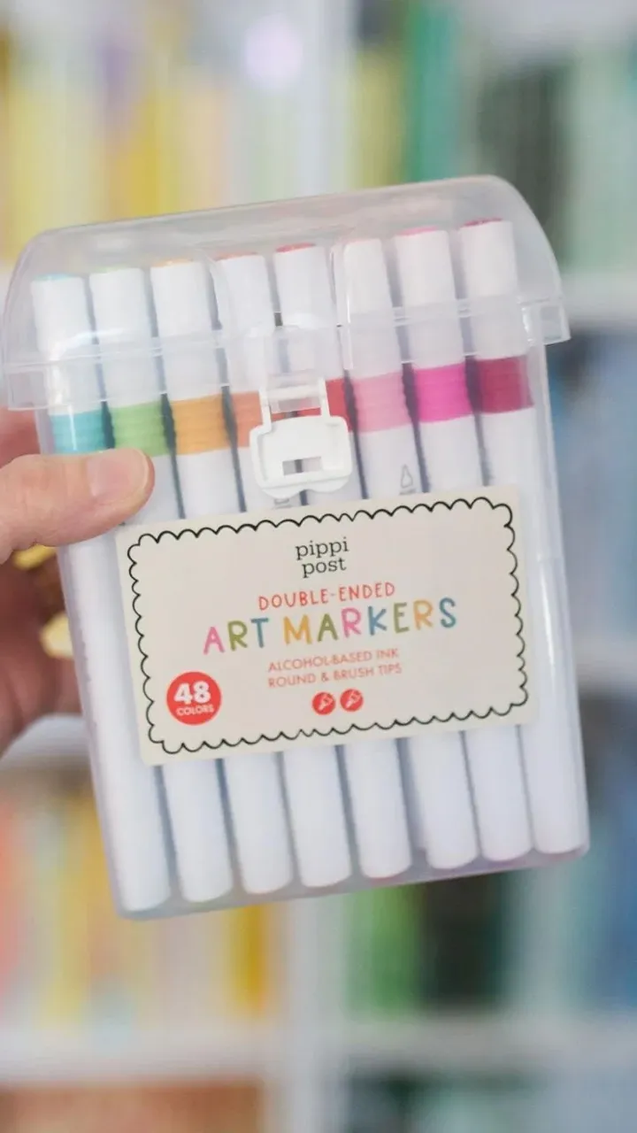 Pippi Post Dual Tip Art Markers Set