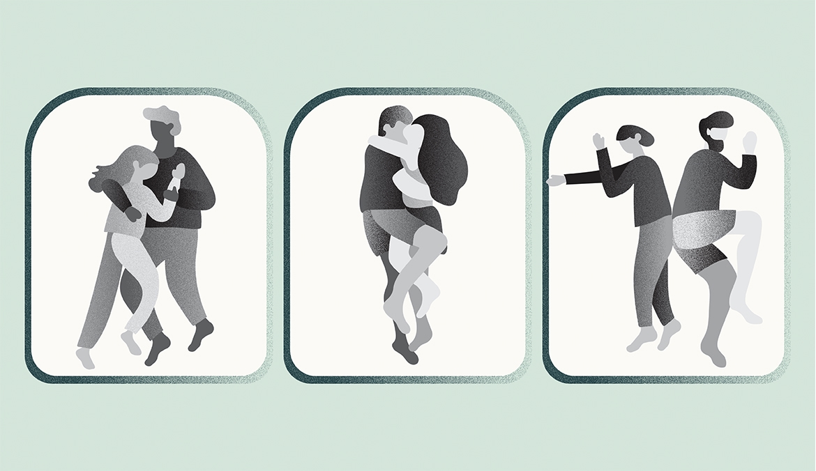 Featured image for 16 Sleeping Positions for Couples and What They Mean, According to Sleep and Body-Language Experts