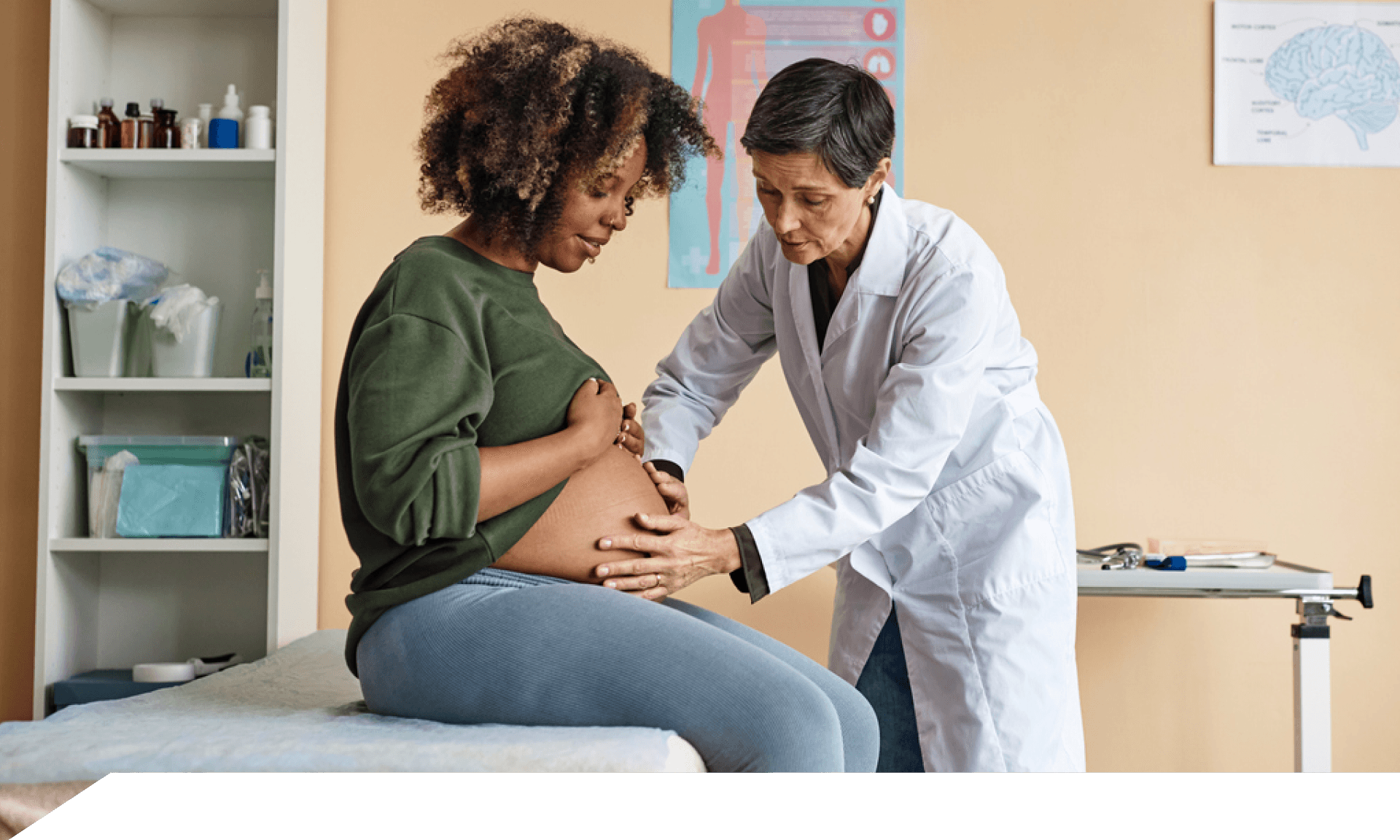 Woman and her doctor