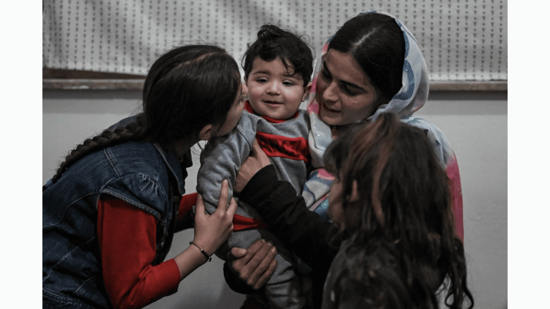 Shail Ahmadi reunited with family.